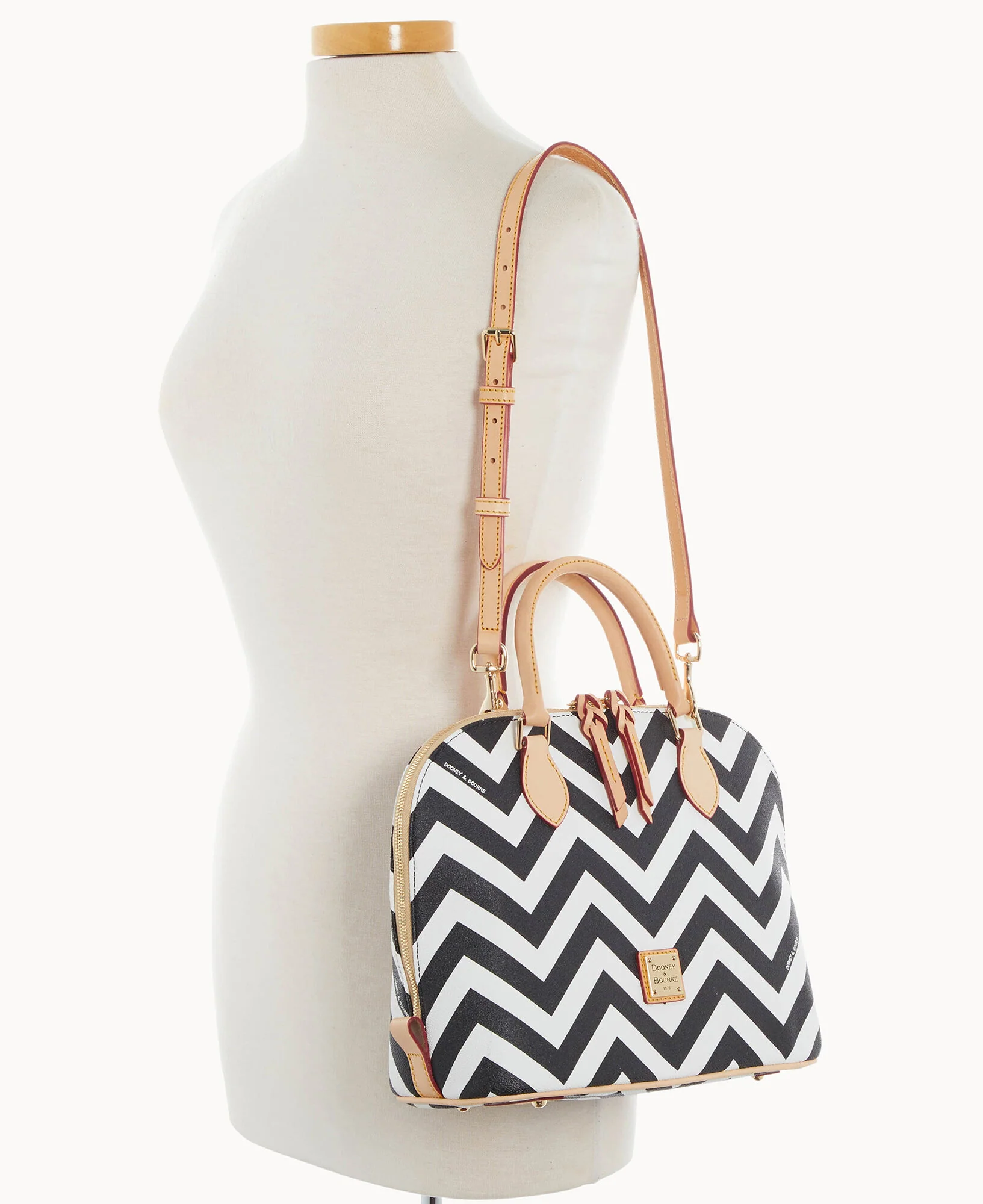 Chevron Zip Zip Satchel - Image 11