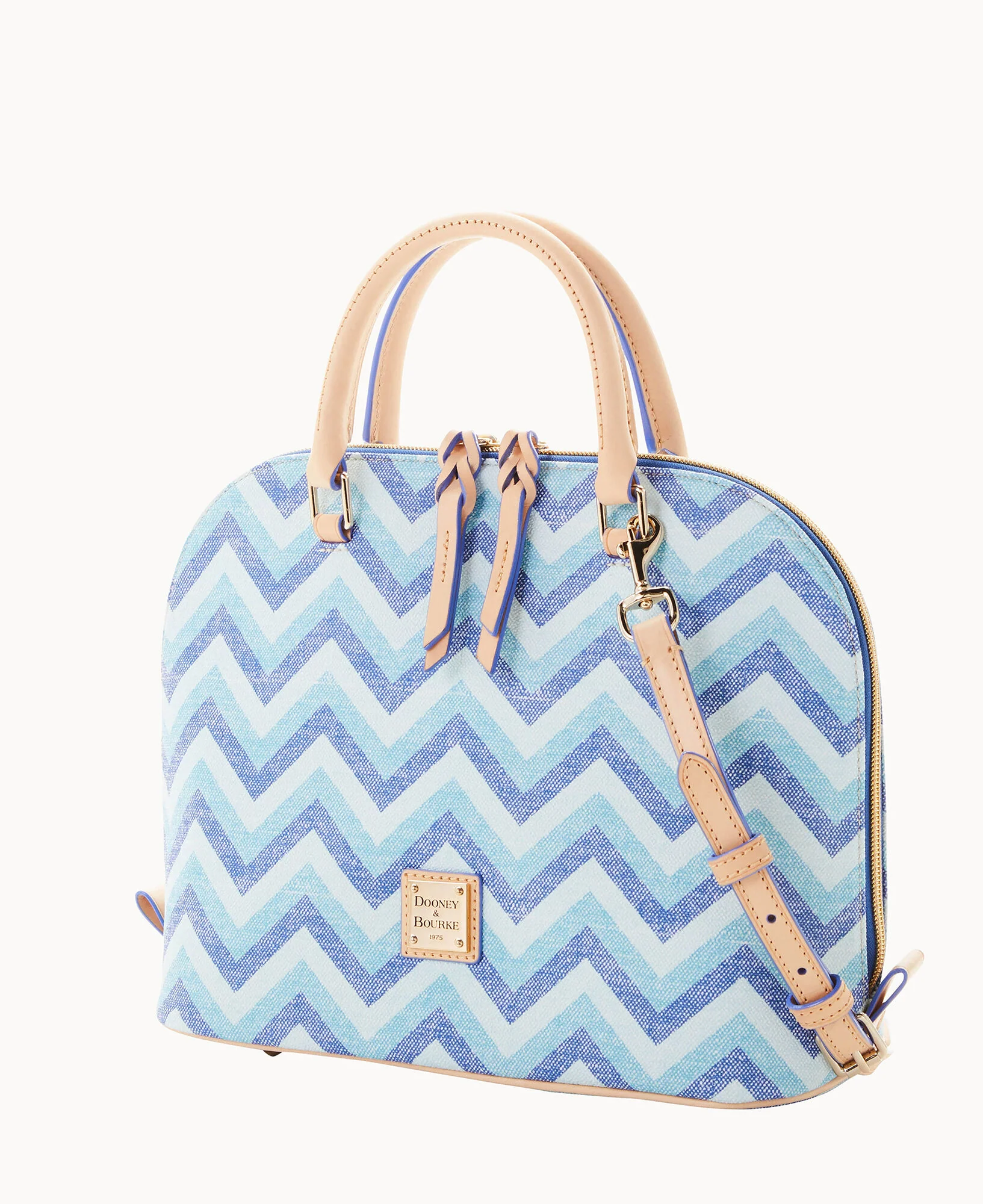 Chevron Zip Zip Satchel - Image 18