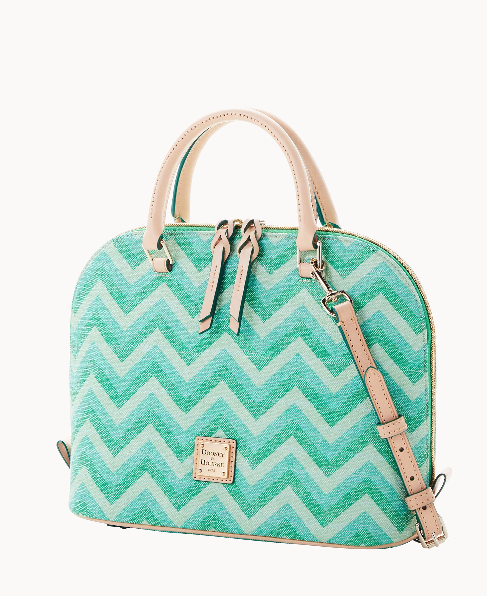 Chevron Zip Zip Satchel - Image 22