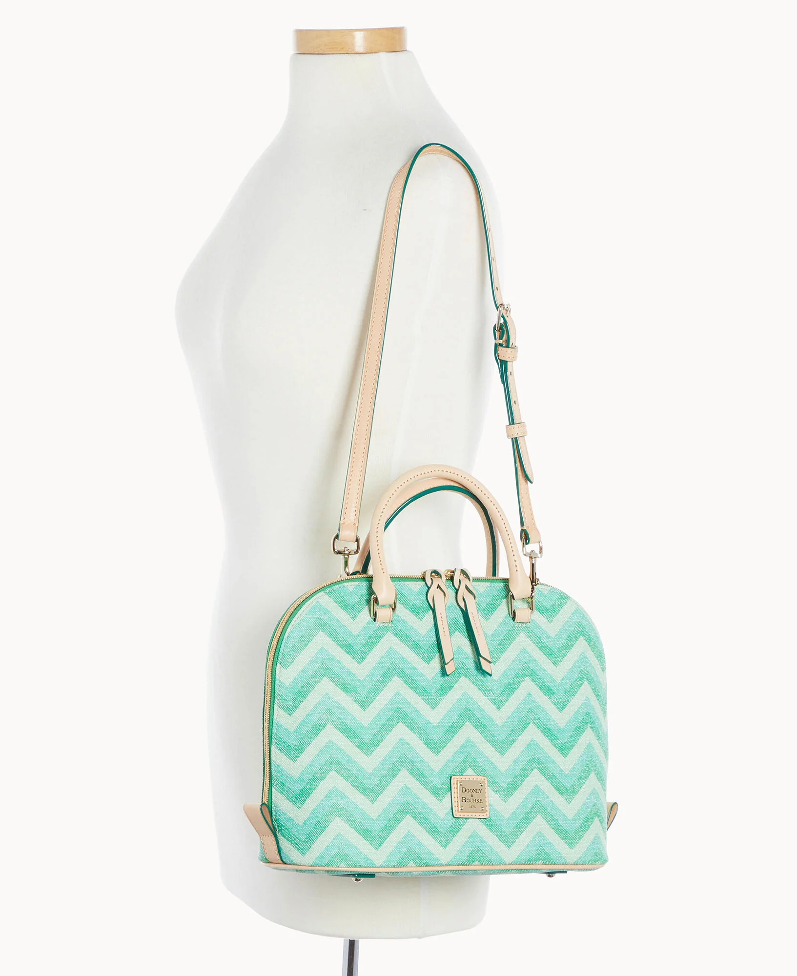 Chevron Zip Zip Satchel - Image 25