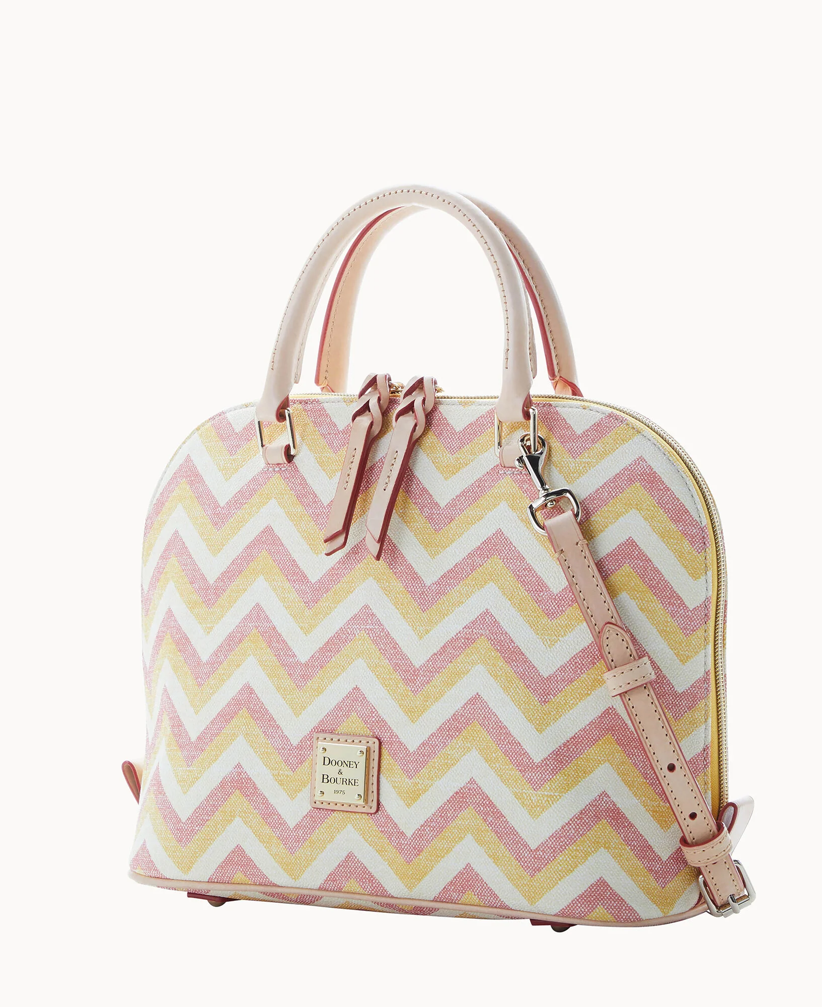 Chevron Zip Zip Satchel - Image 26