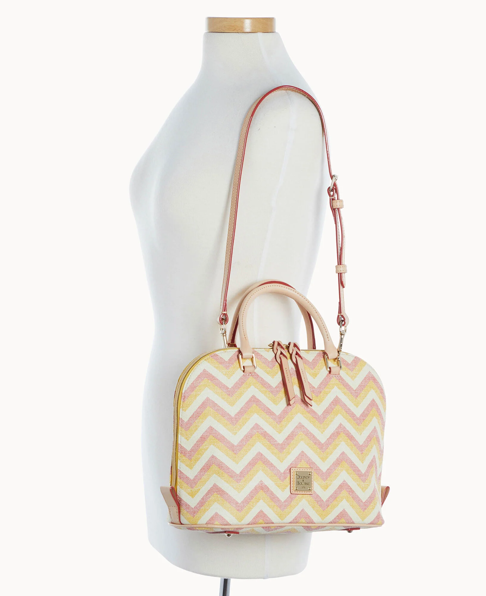 Chevron Zip Zip Satchel - Image 29