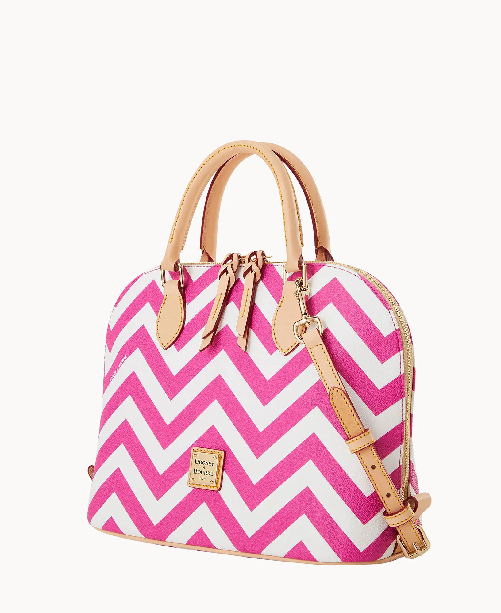 Chevron Zip Zip Satchel - Image 6