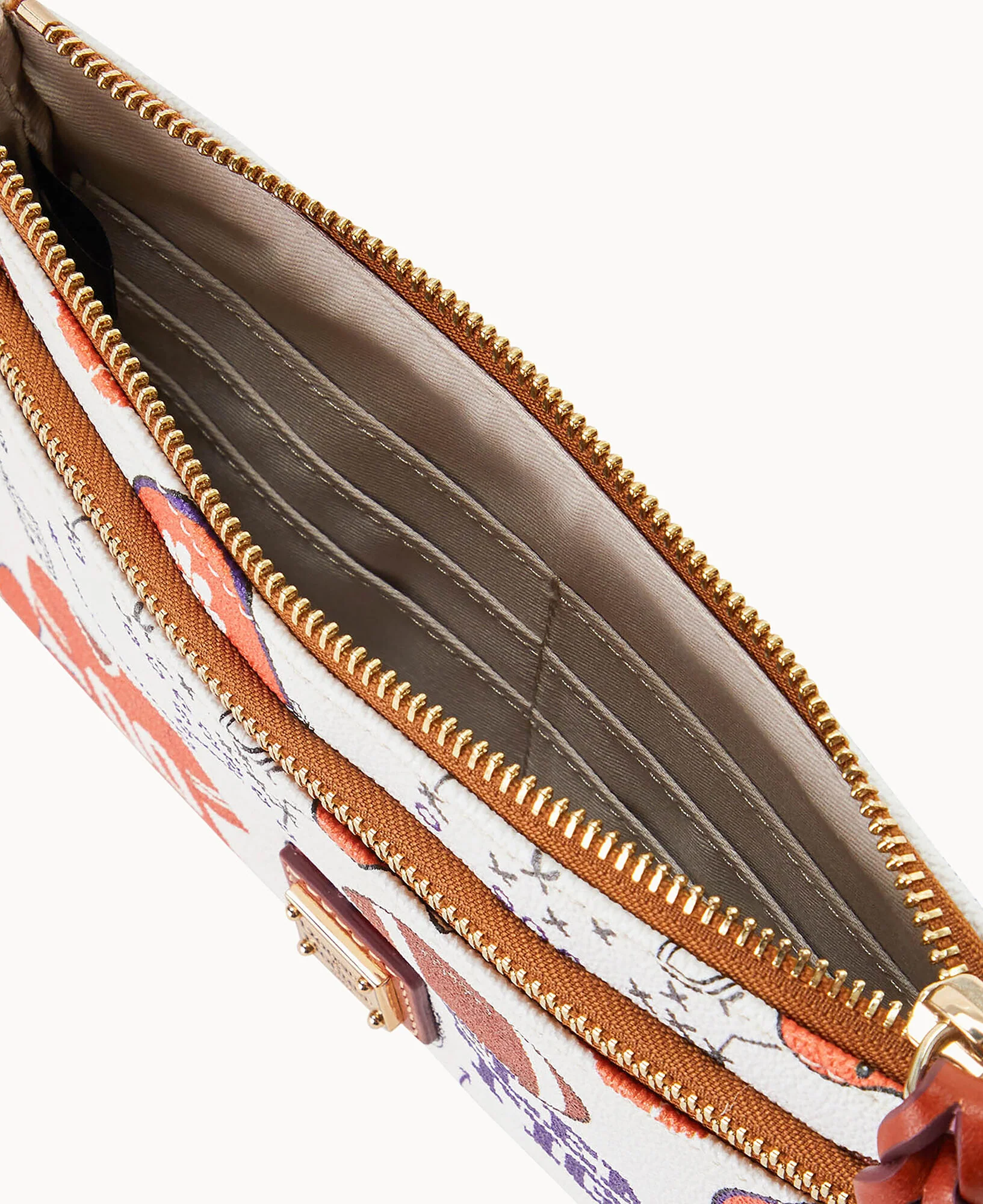 Collegiate Clemson University Double Zip Wristlet - Image 3