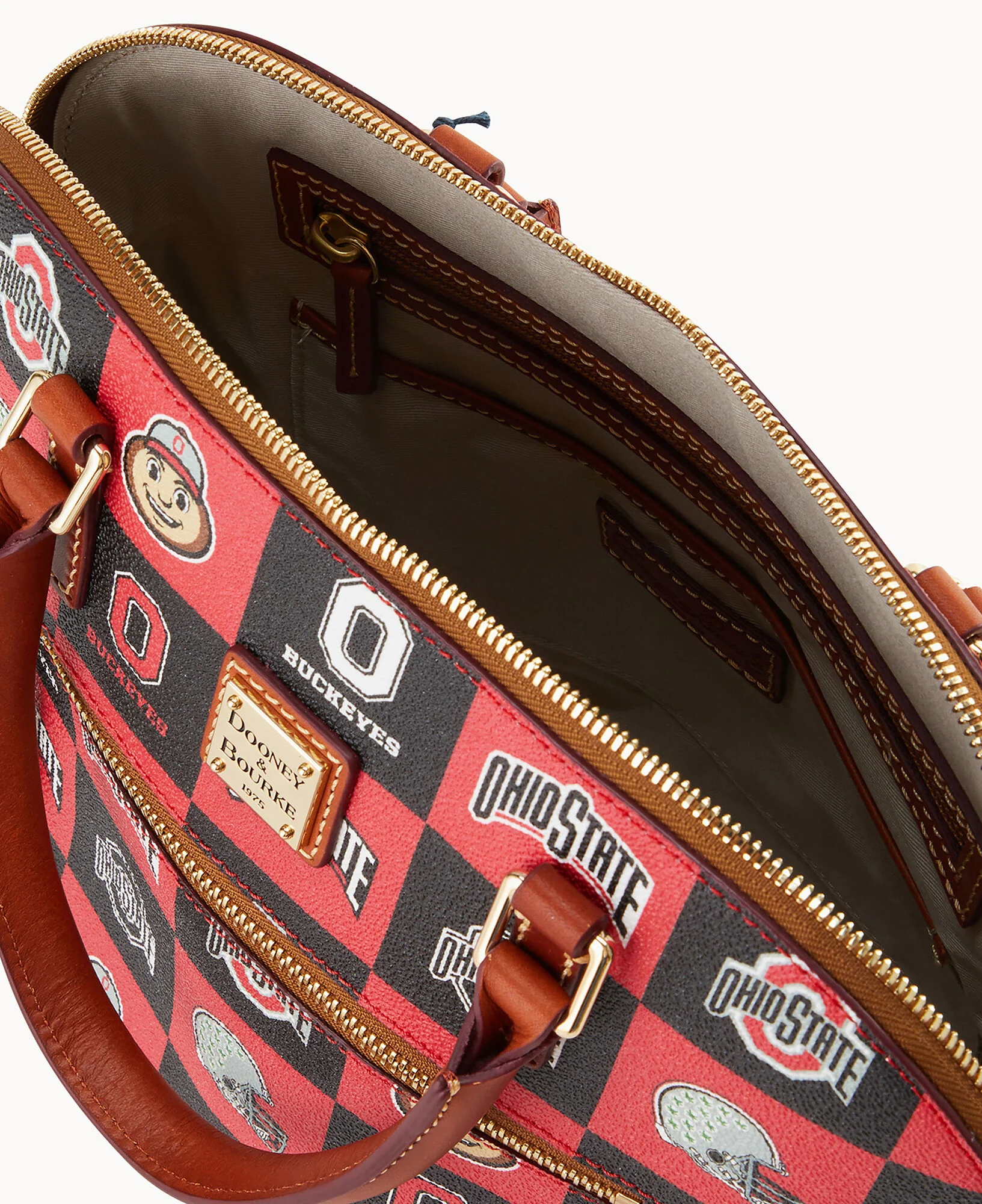 Collegiate Ohio State University Domed Zip Satchel - Image 3