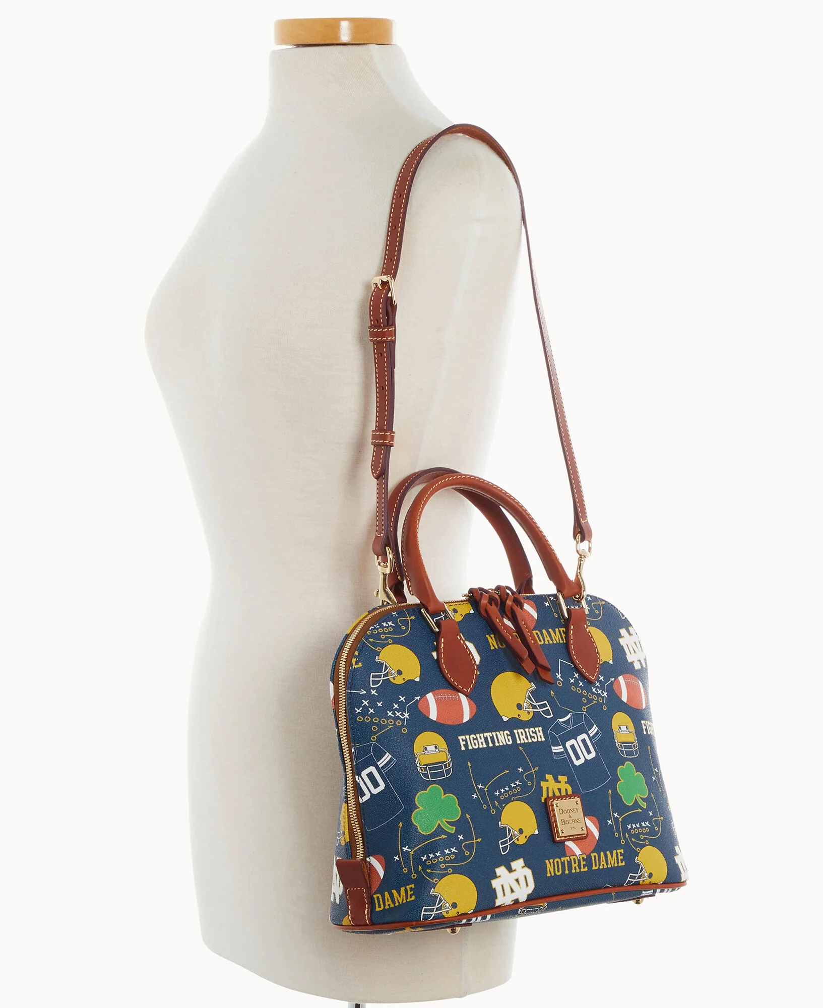 Collegiate University of Notre Dame Zip Zip Satchel - Image 8