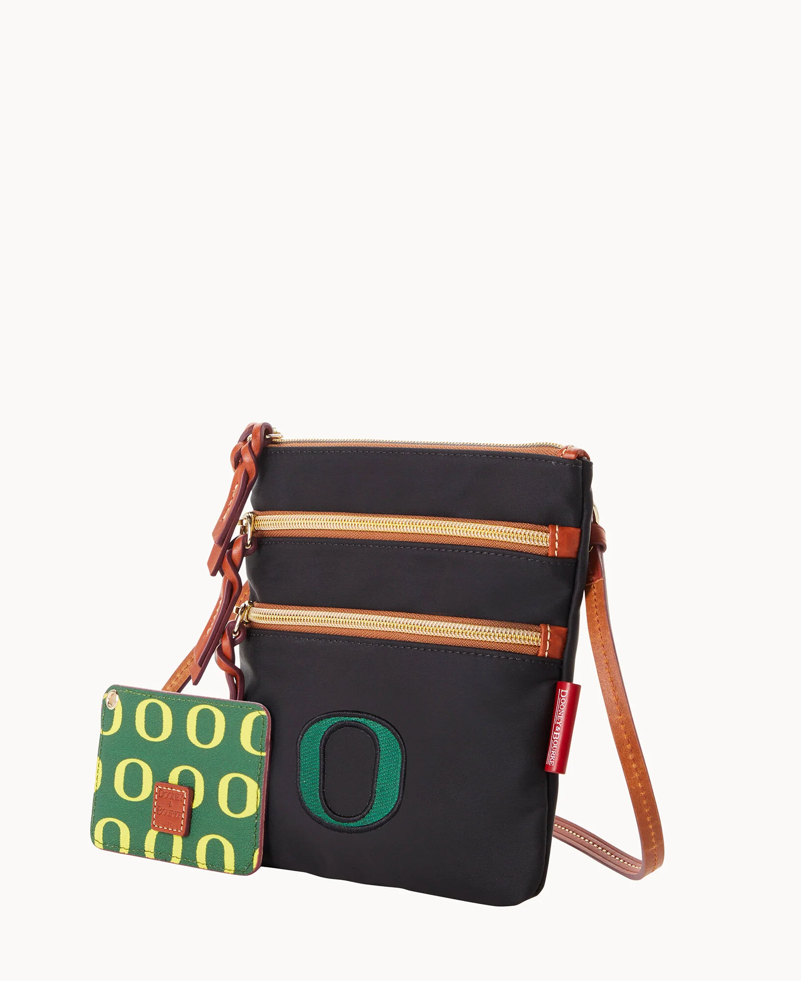 Collegiate University of Oregon North South Triple Zip w ID holder - Image 2