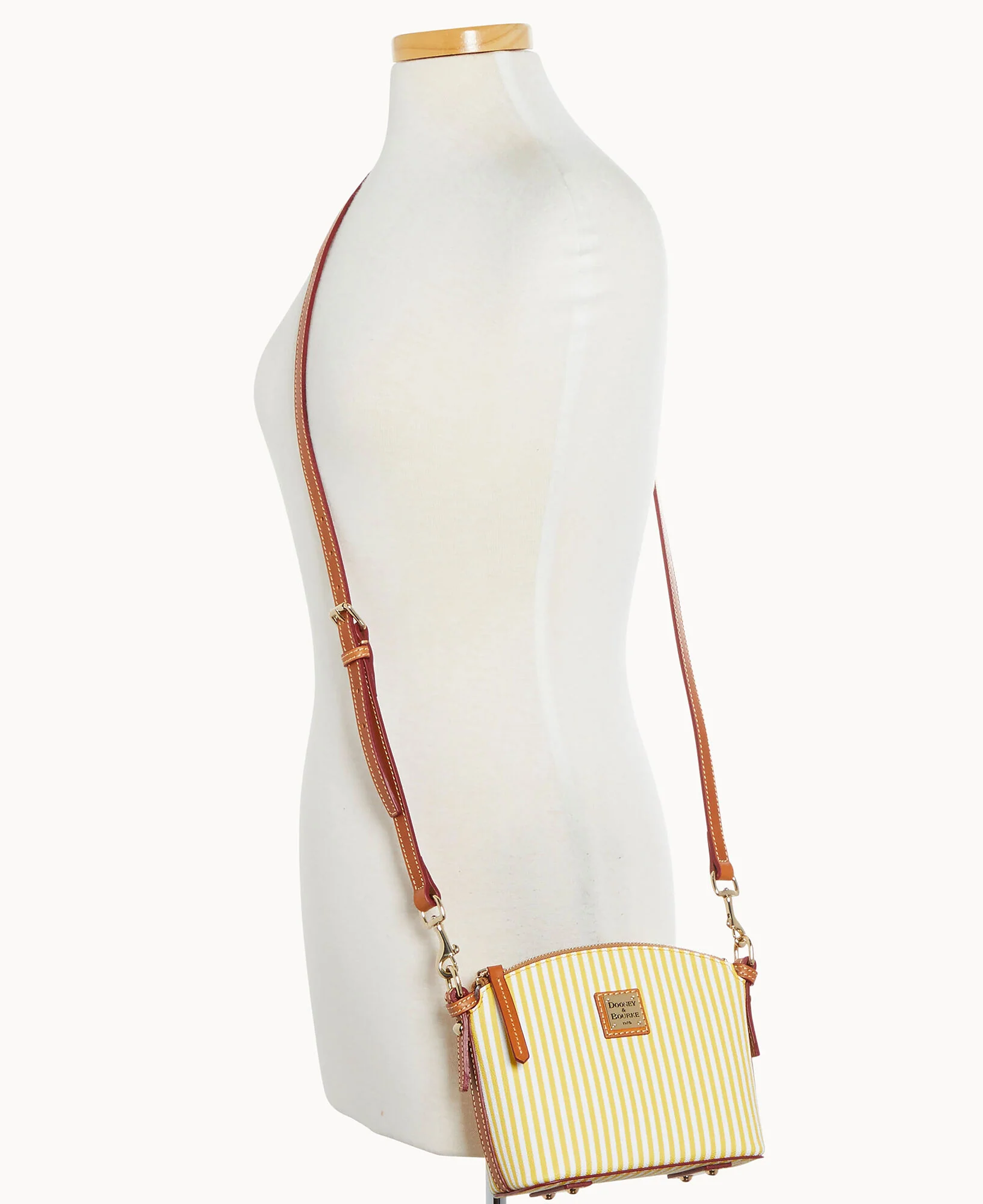 DB Stripe Mini Domed Crossbody - Image 3