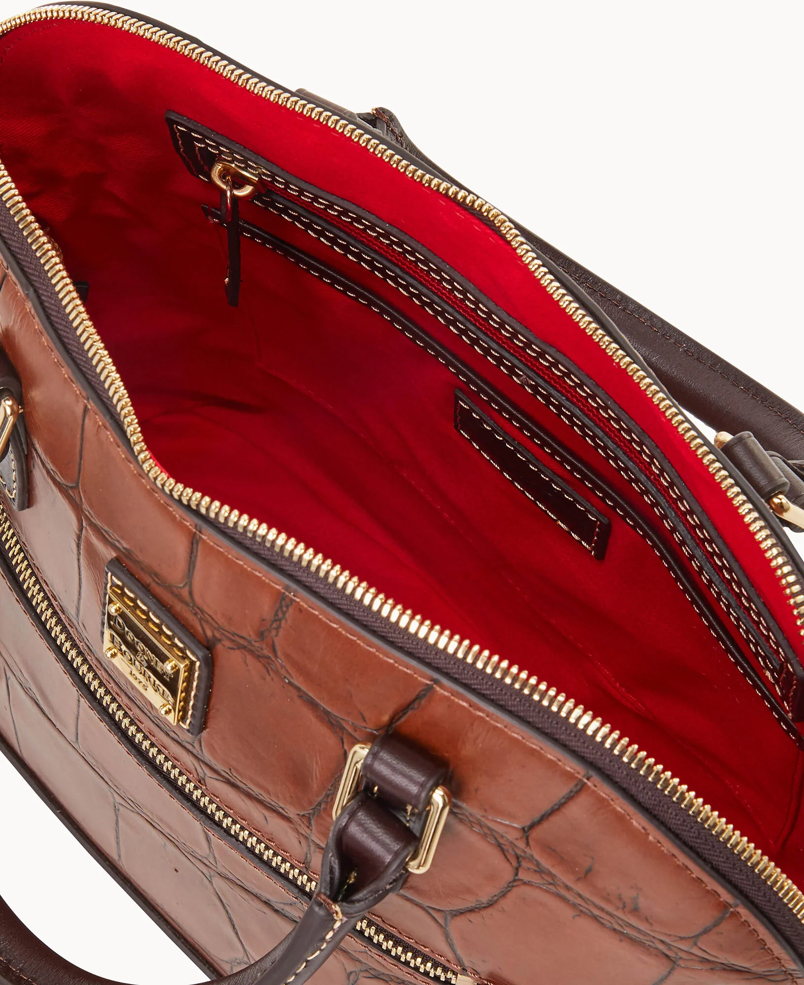 Denison Domed Zip Satchel - Image 4