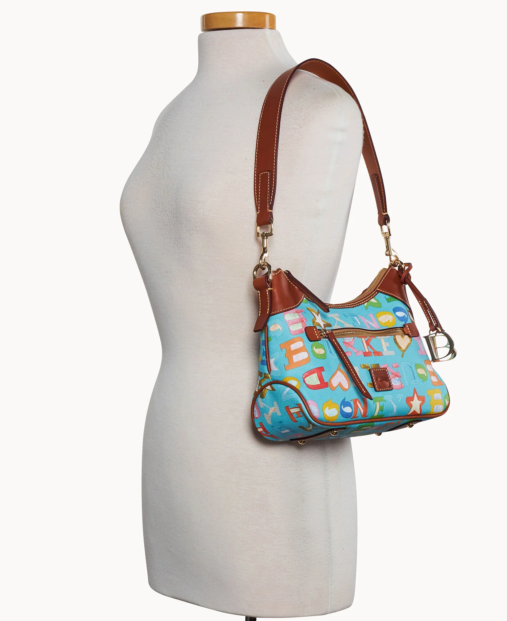 Doodle II Coated Cotton Small Hobo - Image 16