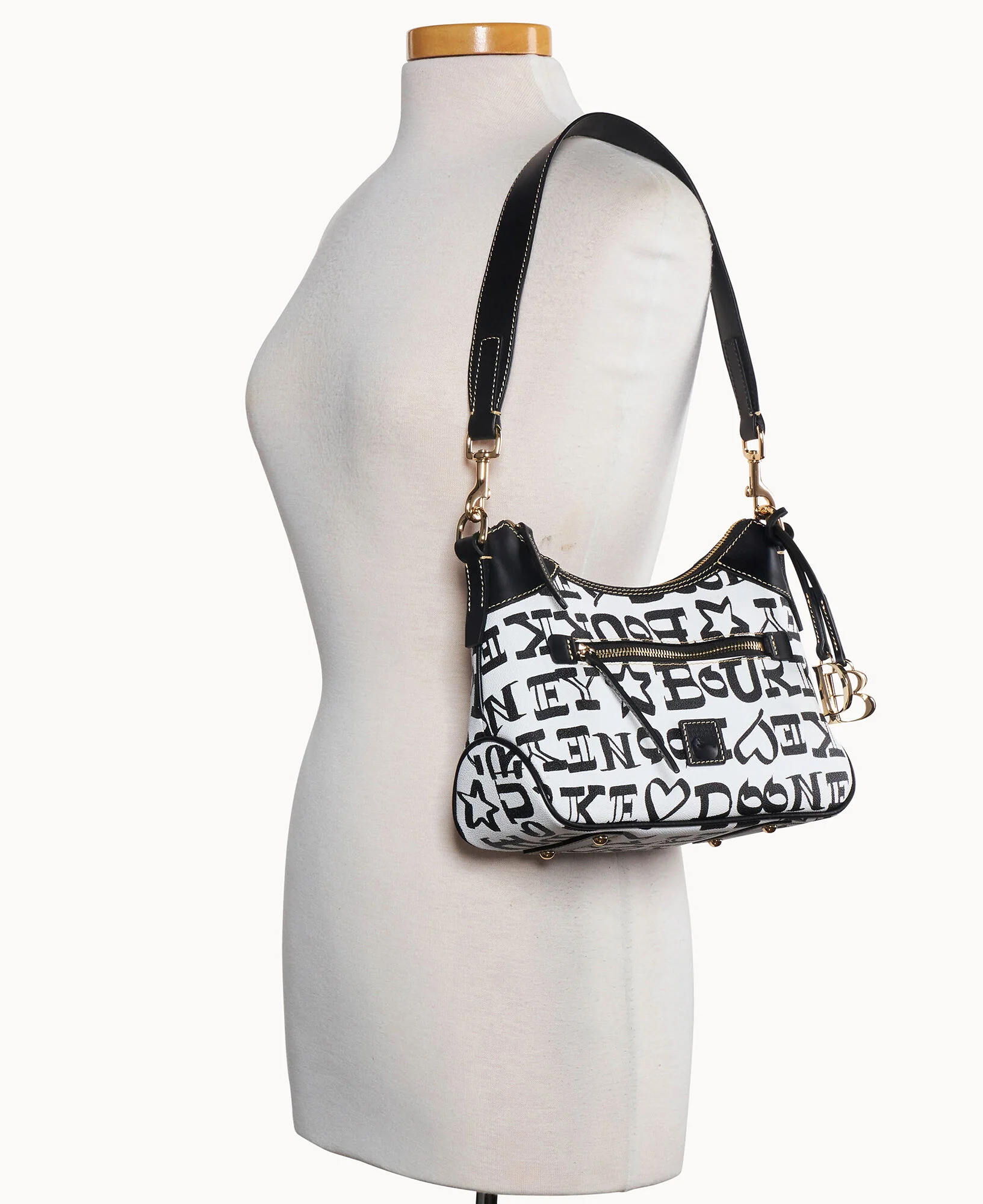 Doodle II Coated Cotton Small Hobo - Image 4