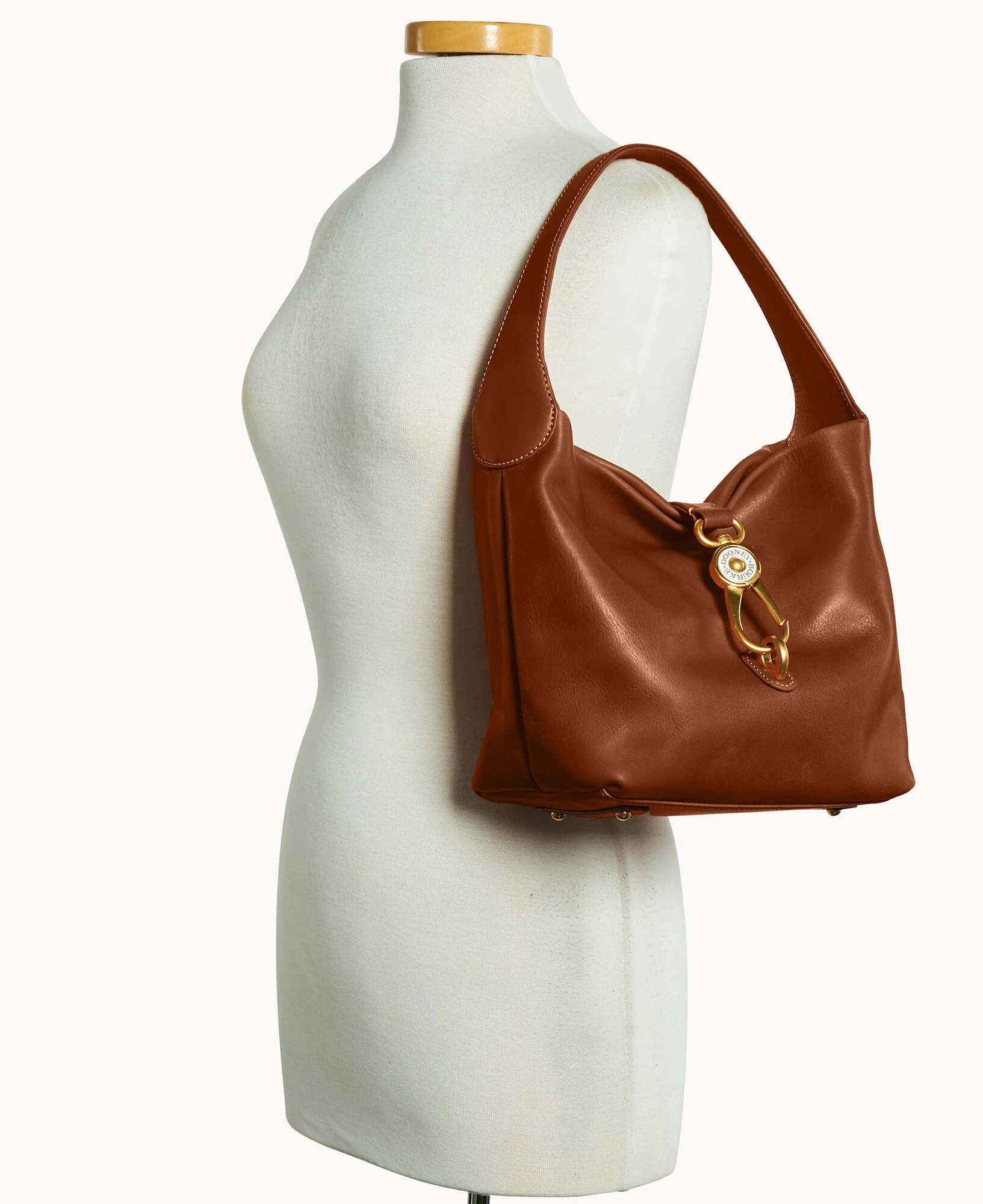Florentine Logo Lock Hobo - Image 12