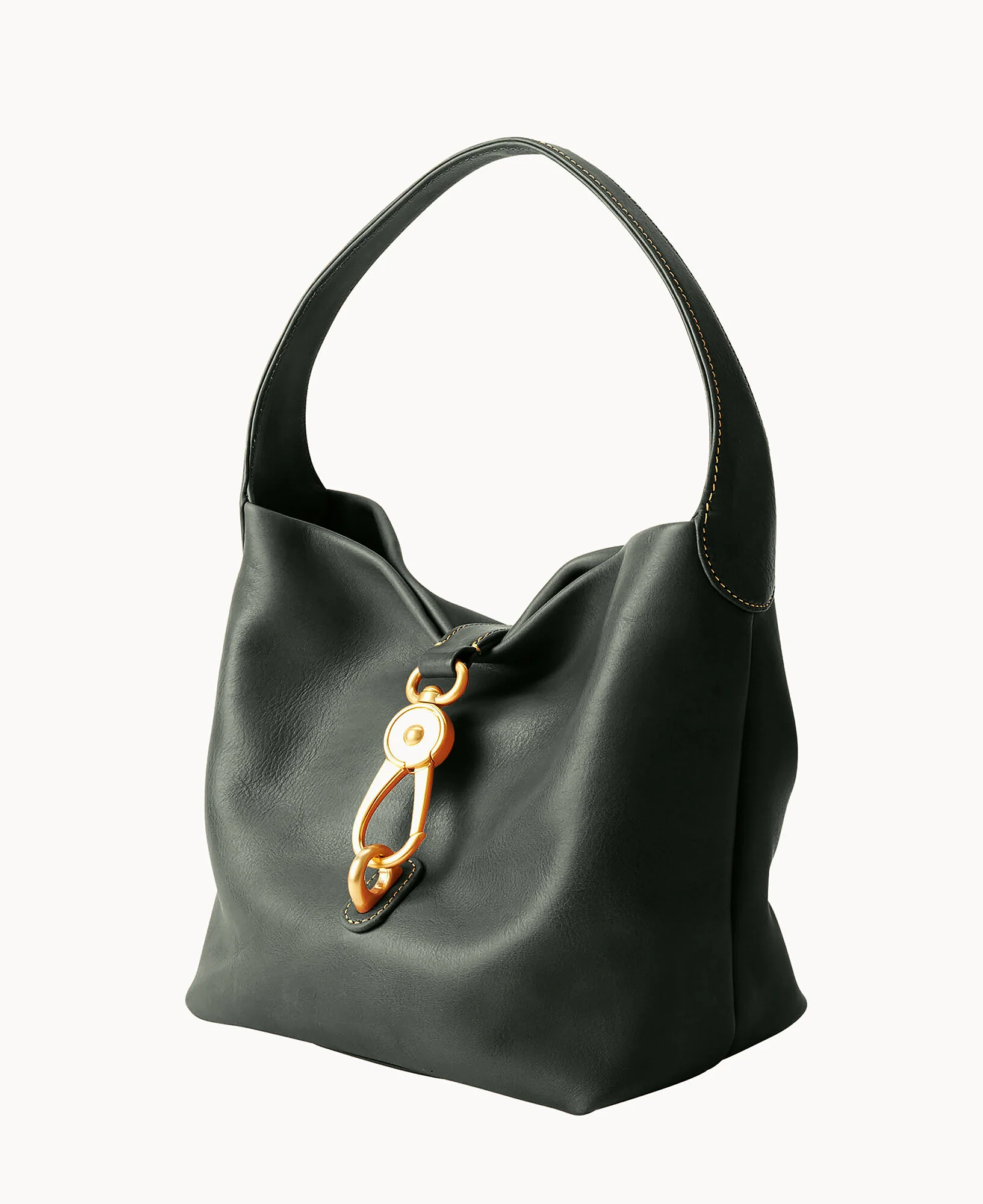 Florentine Logo Lock Hobo - Image 16