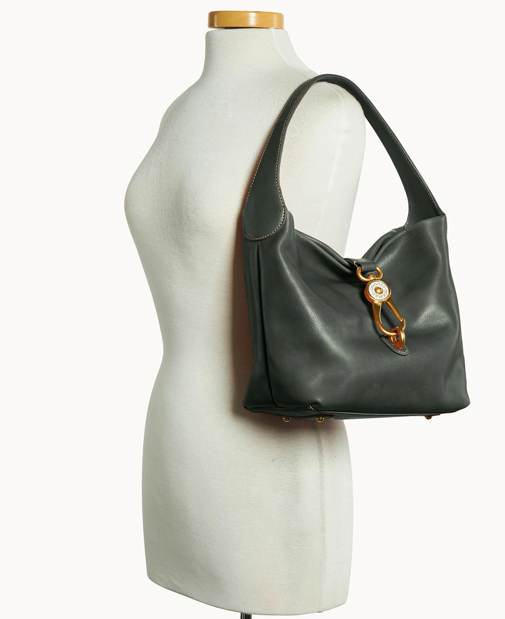 Florentine Logo Lock Hobo - Image 18