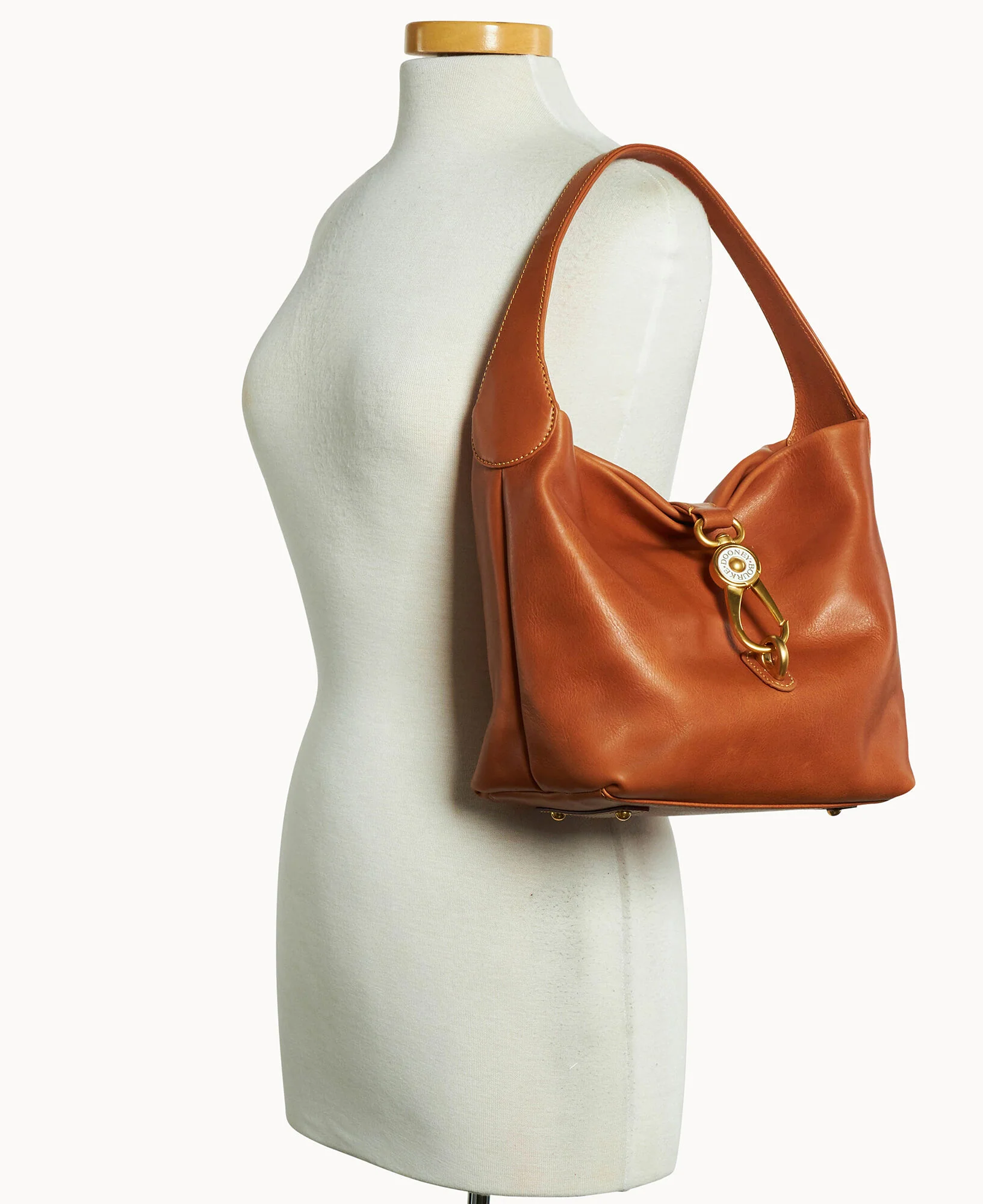 Florentine Logo Lock Hobo - Image 8