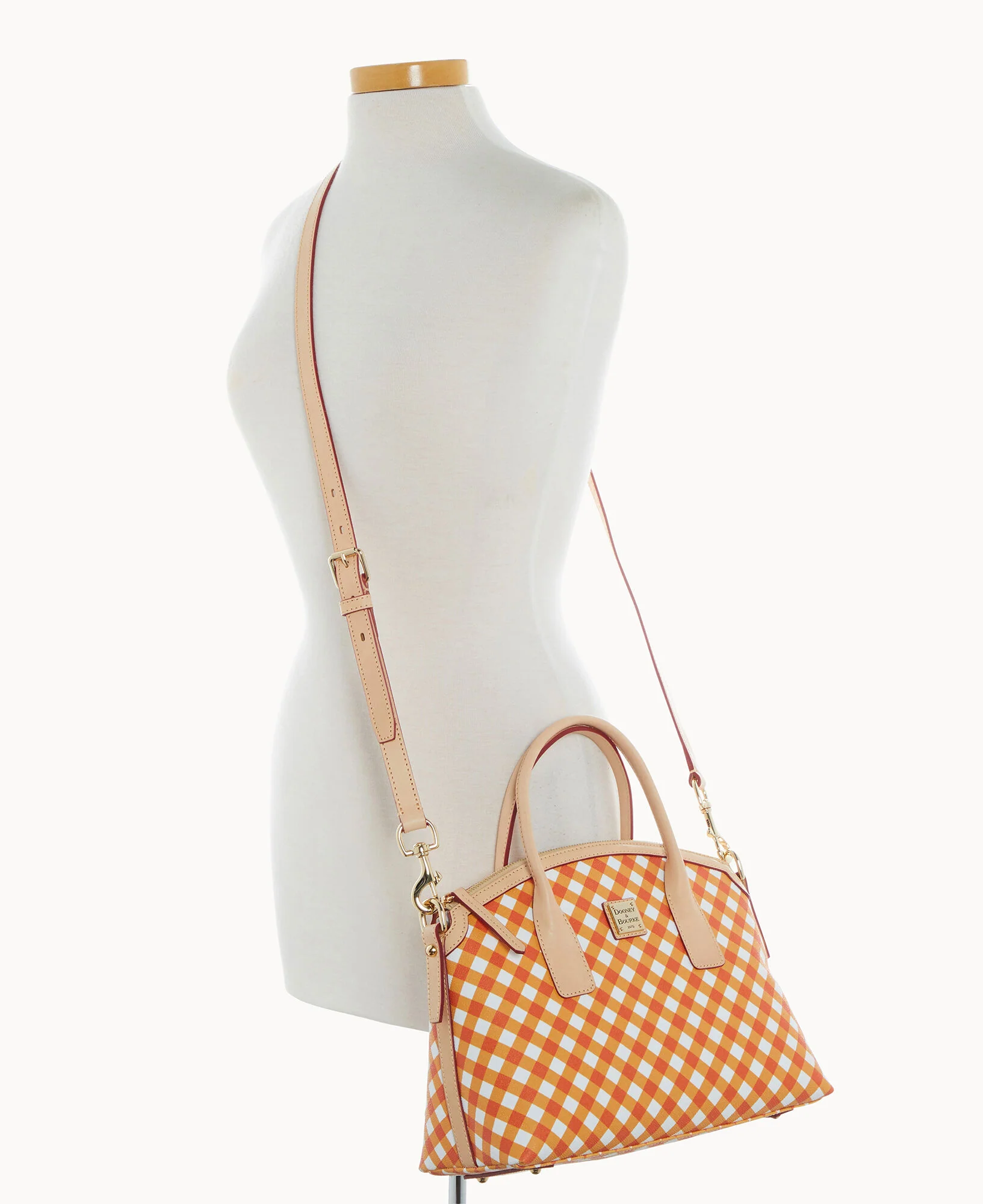 Gingham II Domed Satchel - Image 4