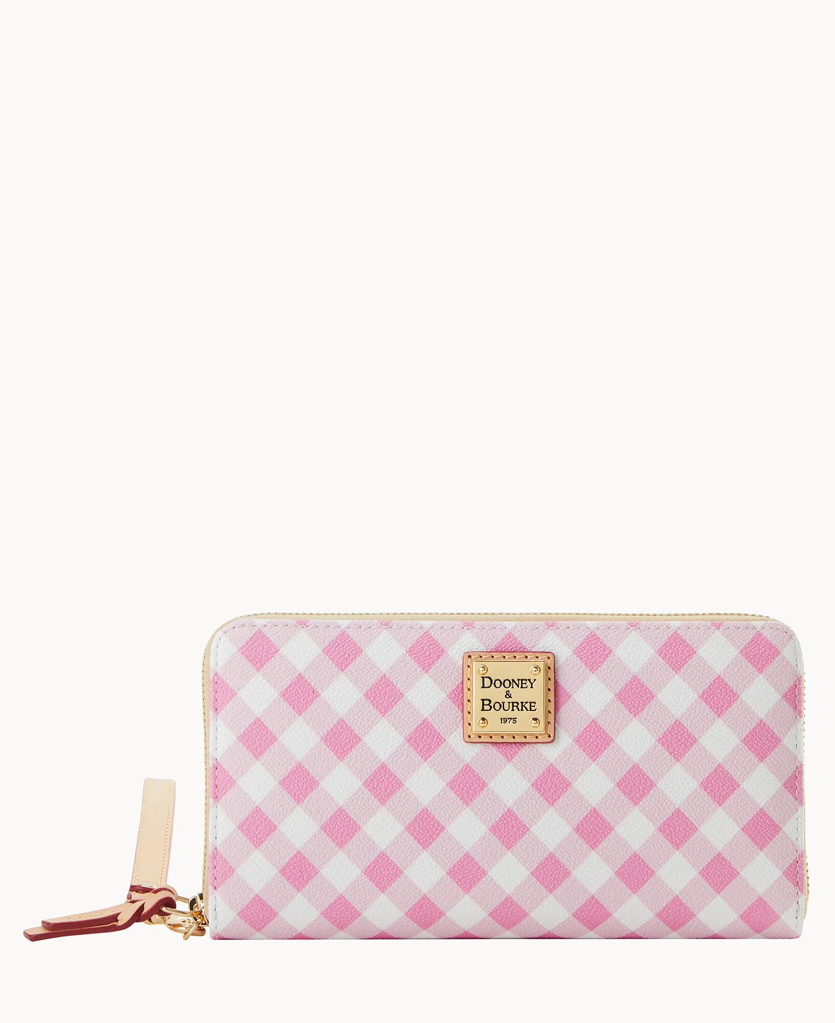 Gingham II Large Zip Around Wristlet - Image 10