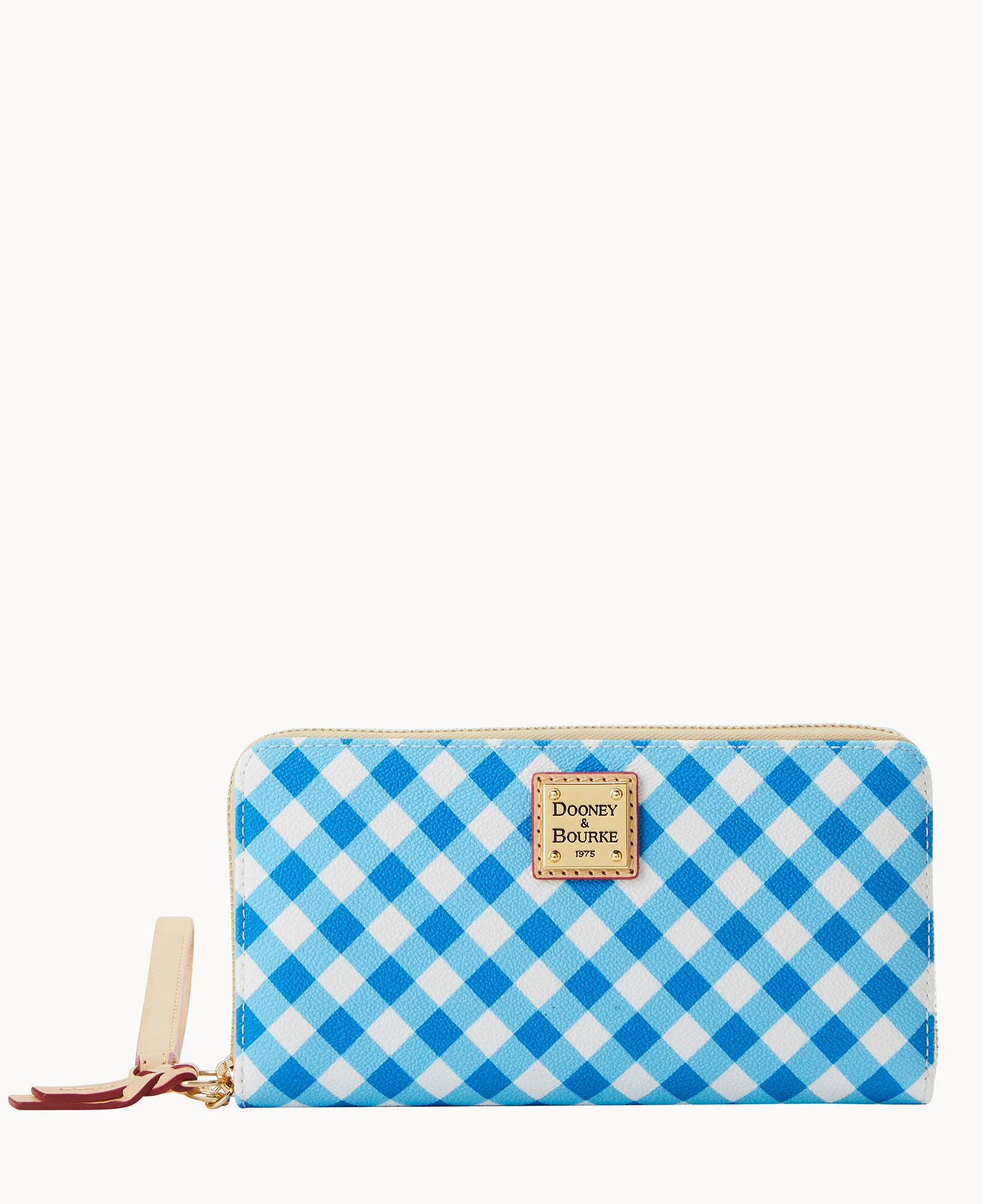 Gingham II Large Zip Around Wristlet - Image 4