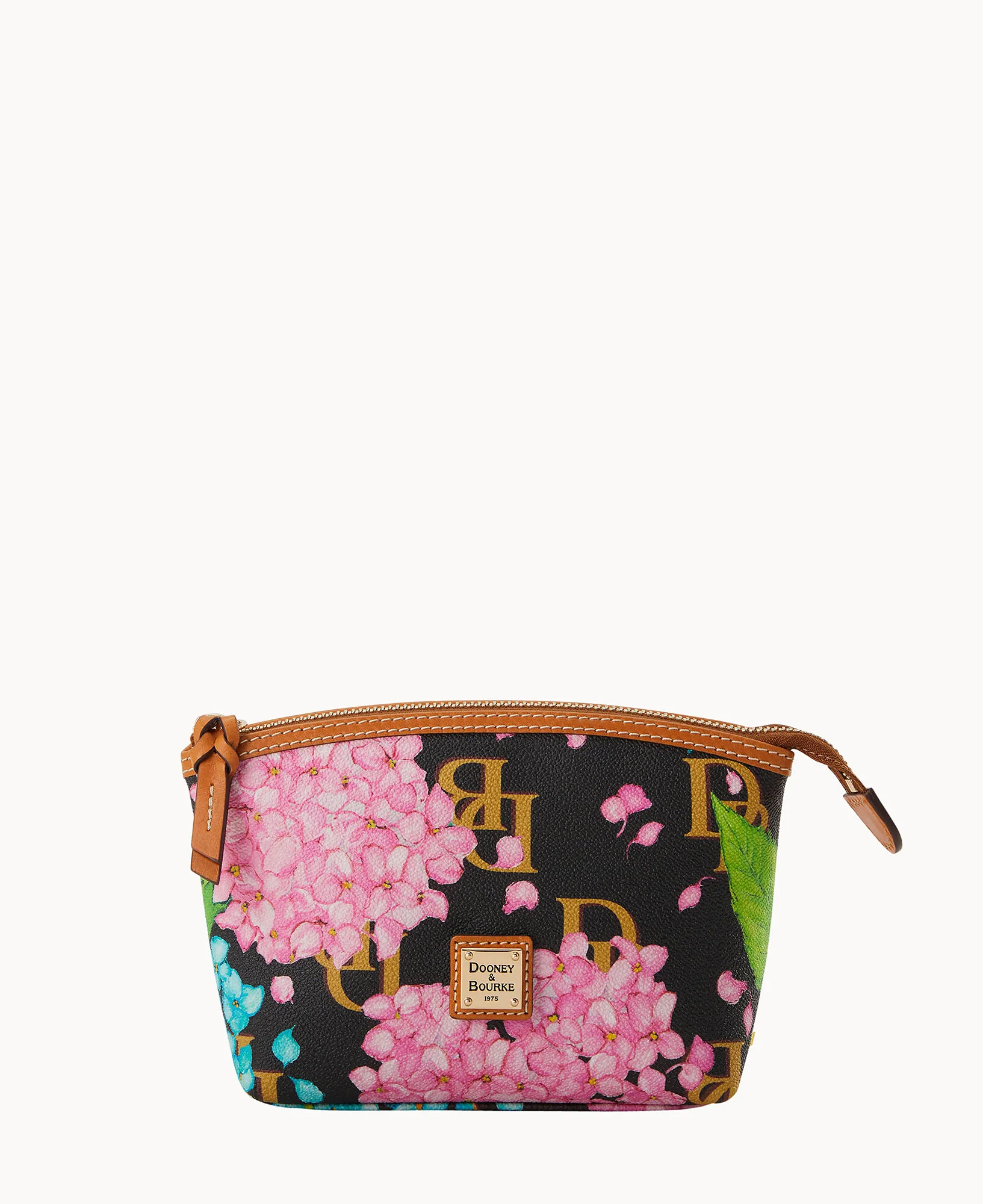 Hydrangea Monogram Cosmetic Case