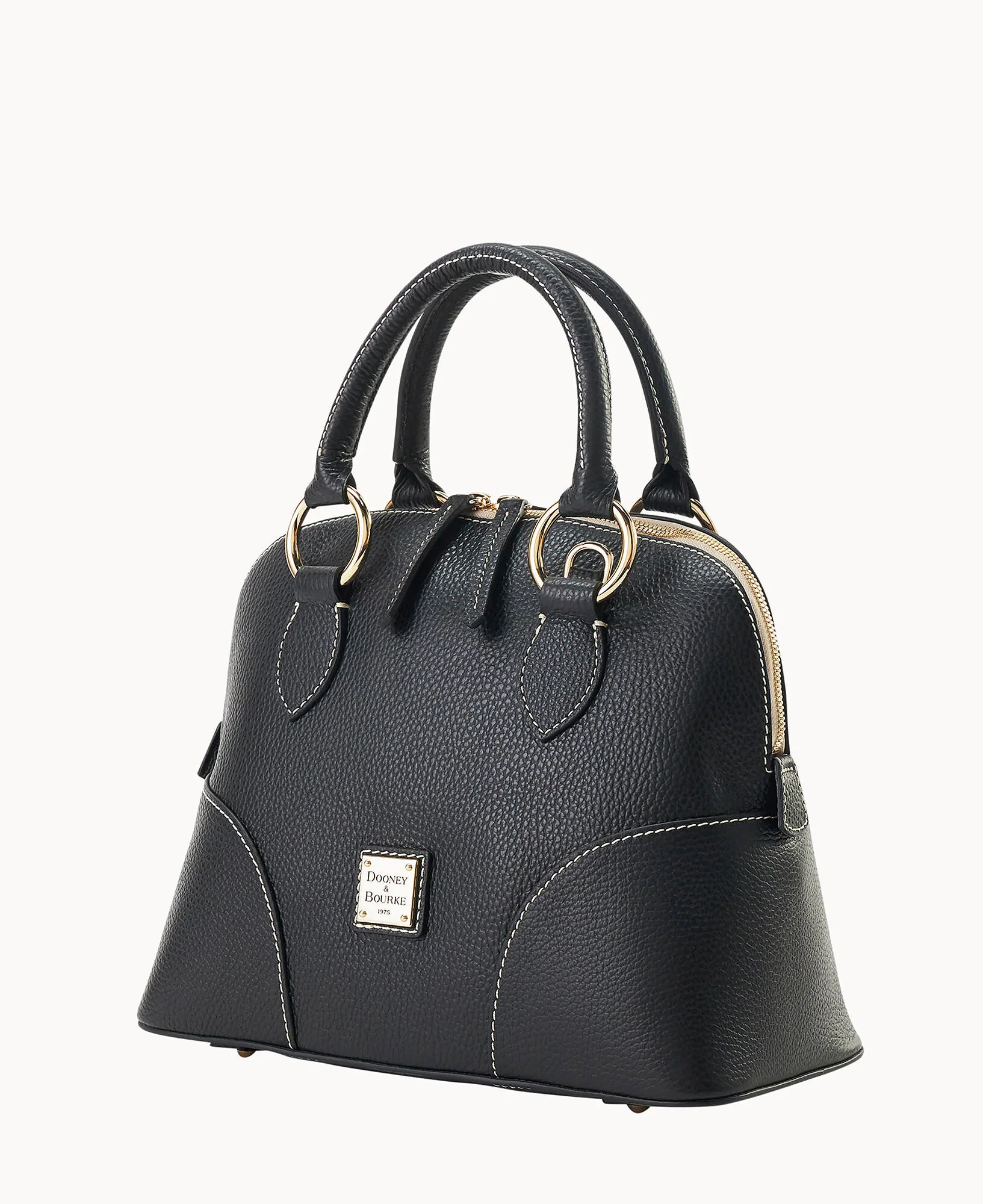 Lucca Leather Domed Satchel - Image 2