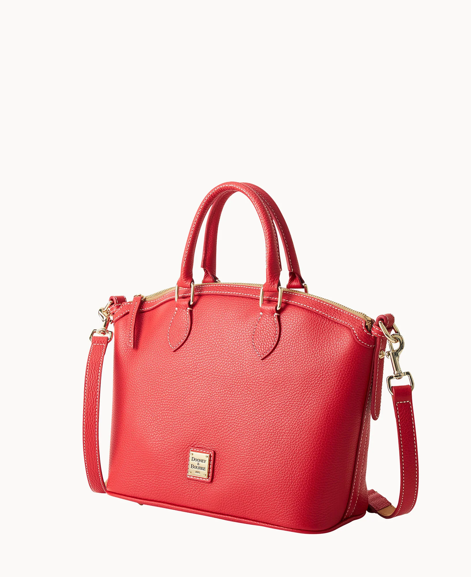 Lucca Leather Domed Satchel - Image 11
