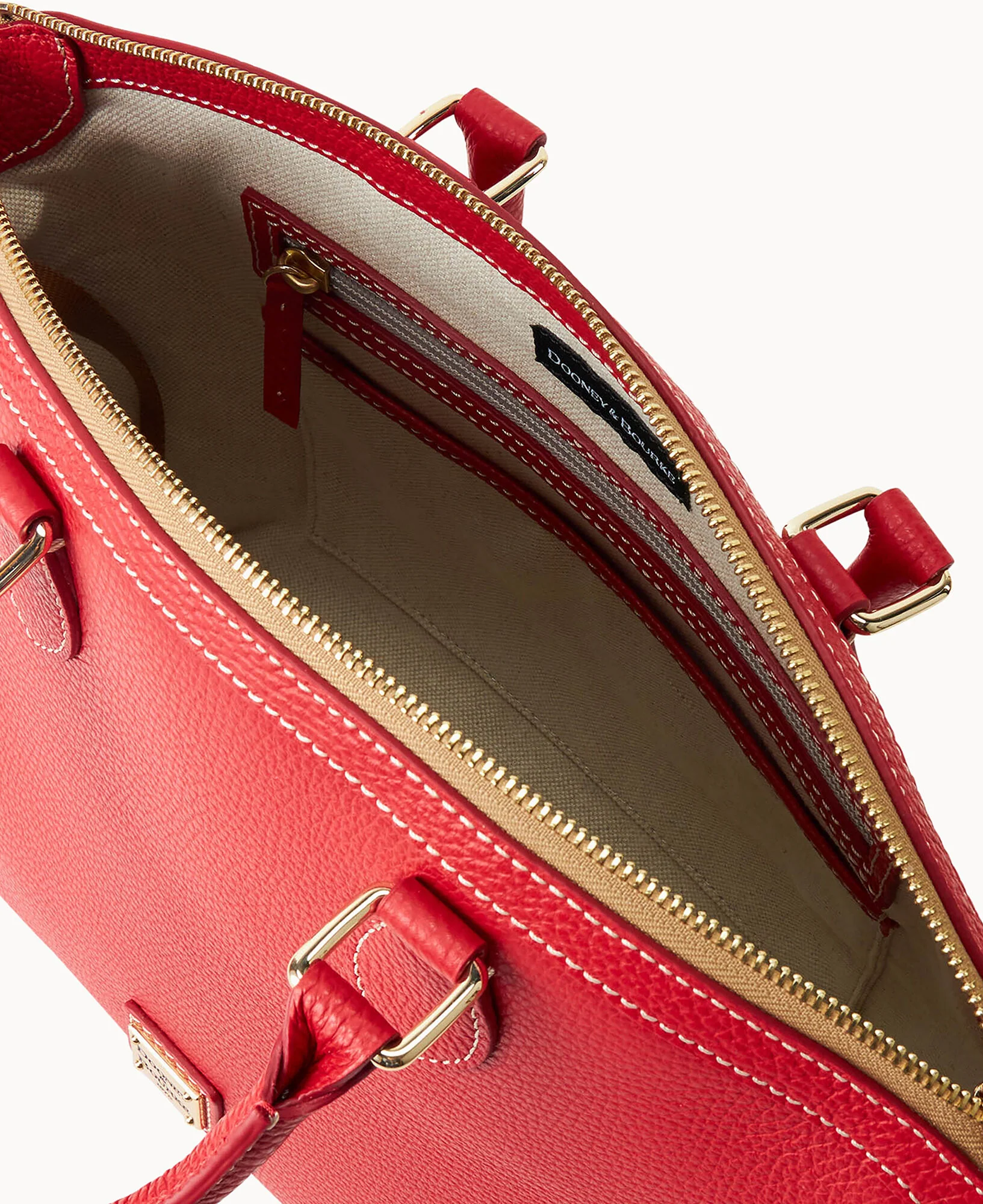 Lucca Leather Domed Satchel - Image 12