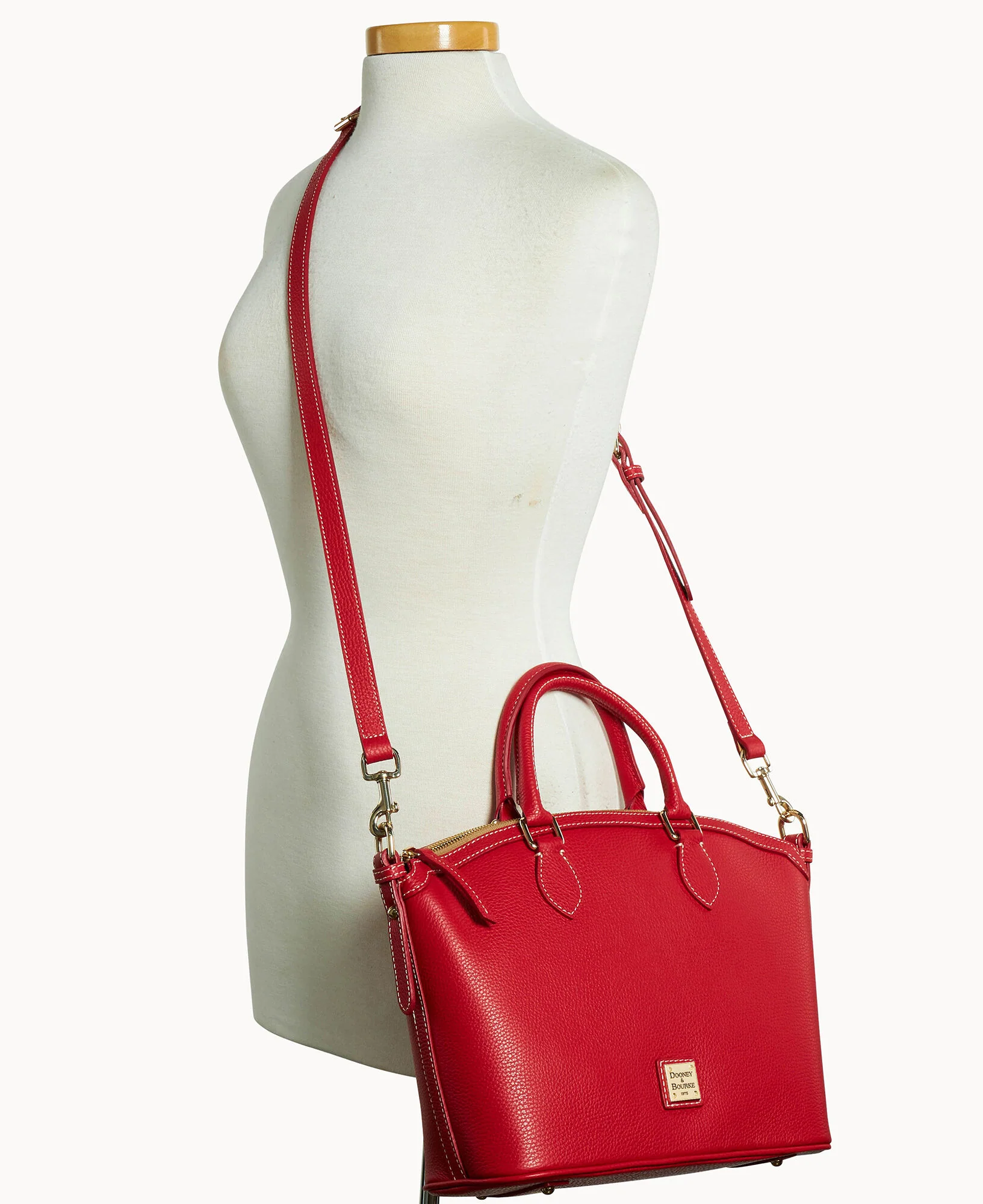 Lucca Leather Domed Satchel - Image 13