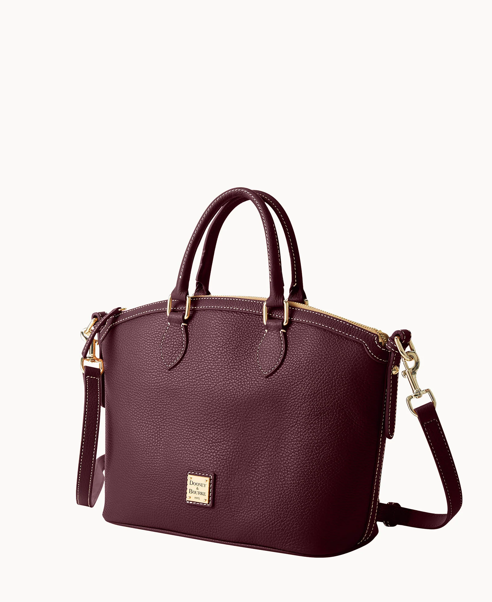 Lucca Leather Domed Satchel - Image 15