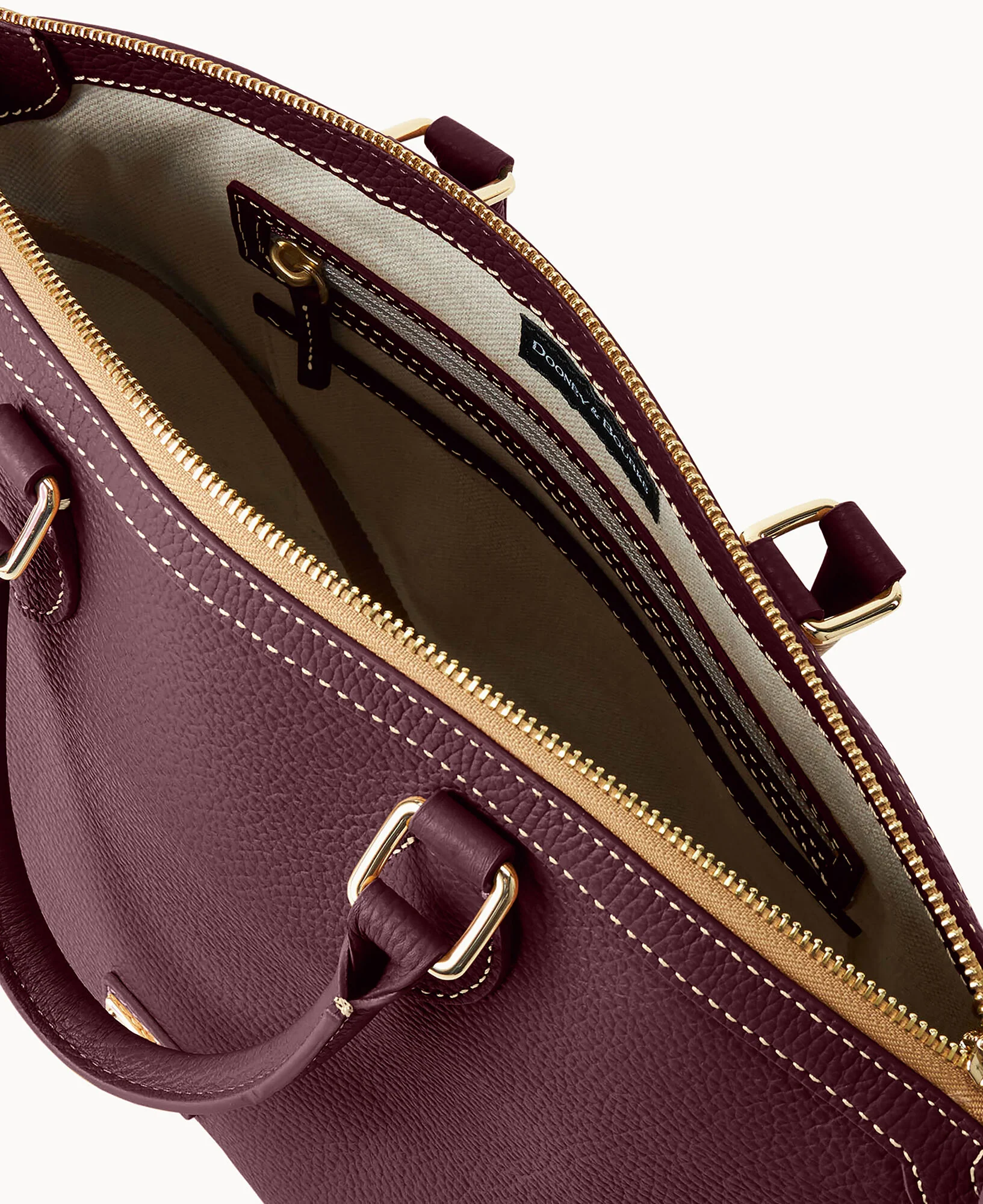 Lucca Leather Domed Satchel - Image 16