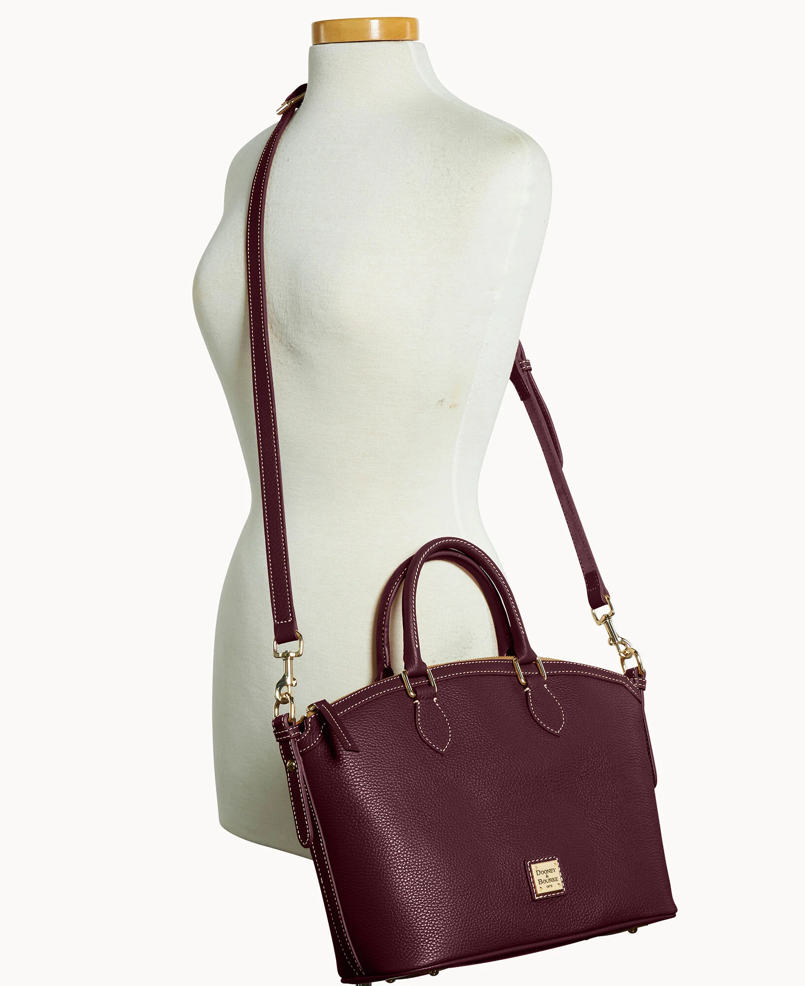 Lucca Leather Domed Satchel - Image 17