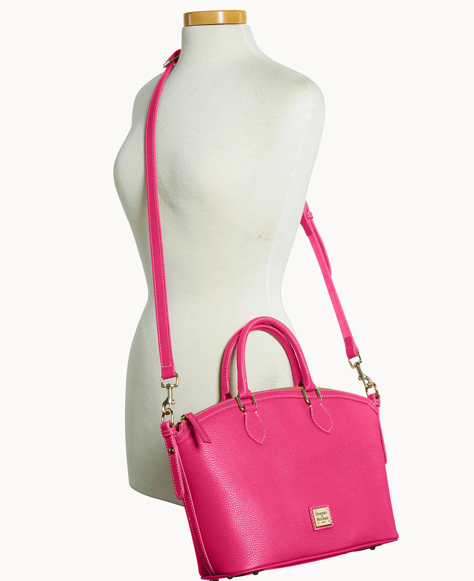 Lucca Leather Domed Satchel - Image 31