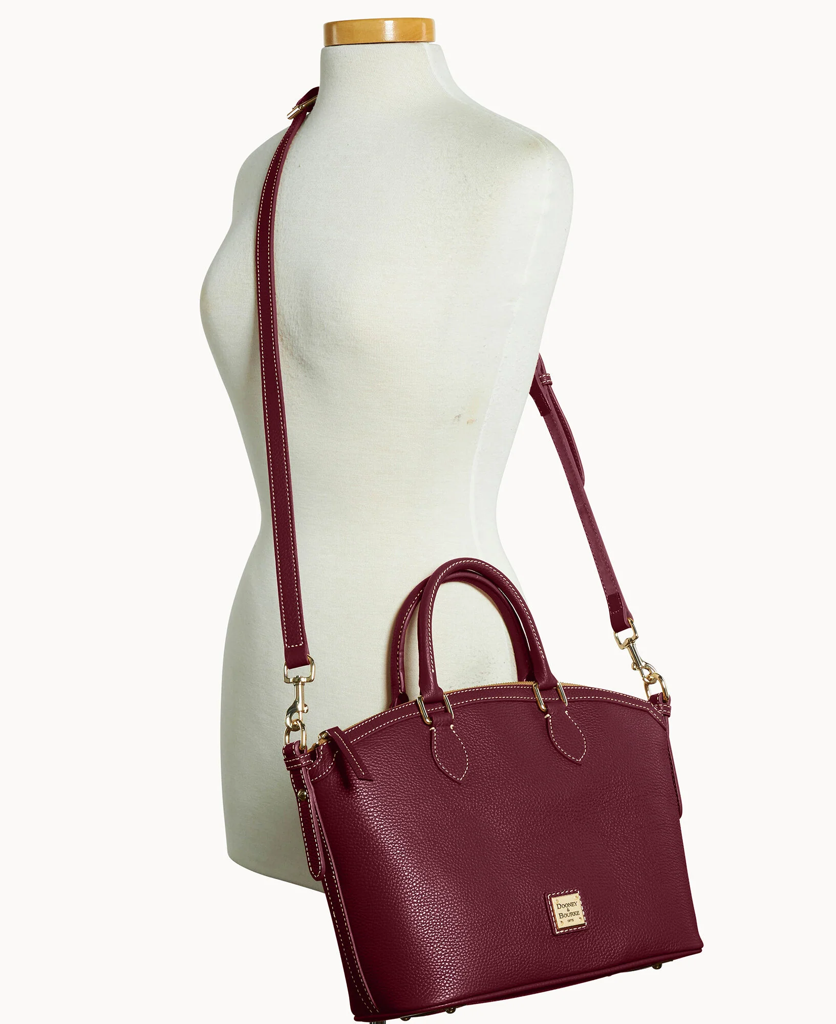 Lucca Leather Domed Satchel - Image 41