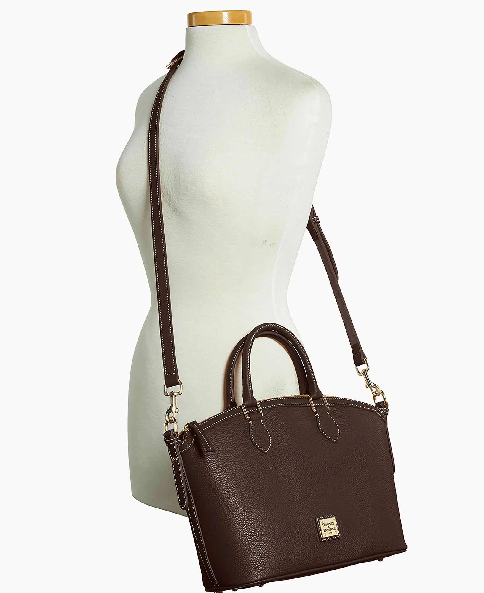 Lucca Leather Domed Satchel - Image 48
