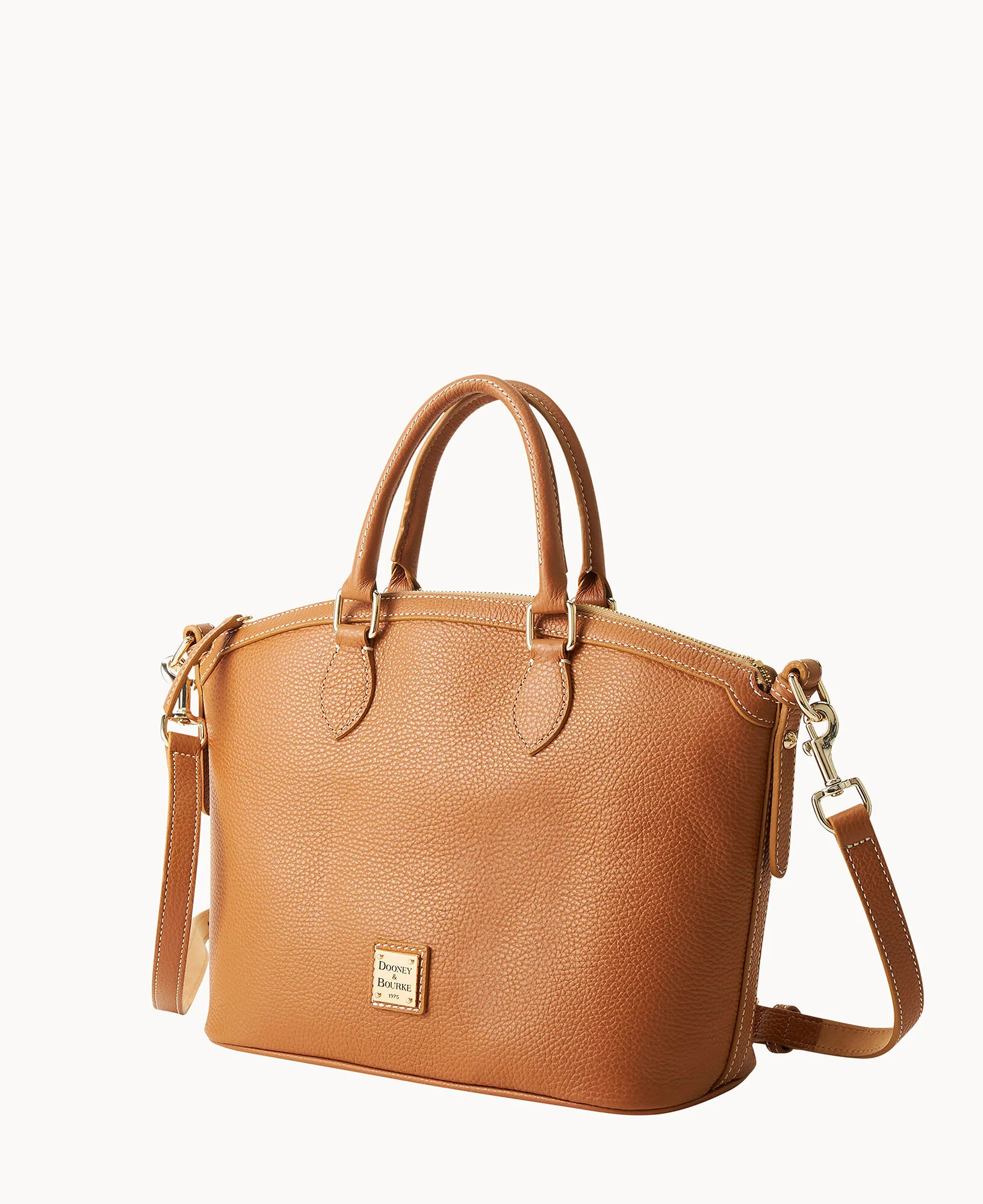 Lucca Leather Domed Satchel - Image 5