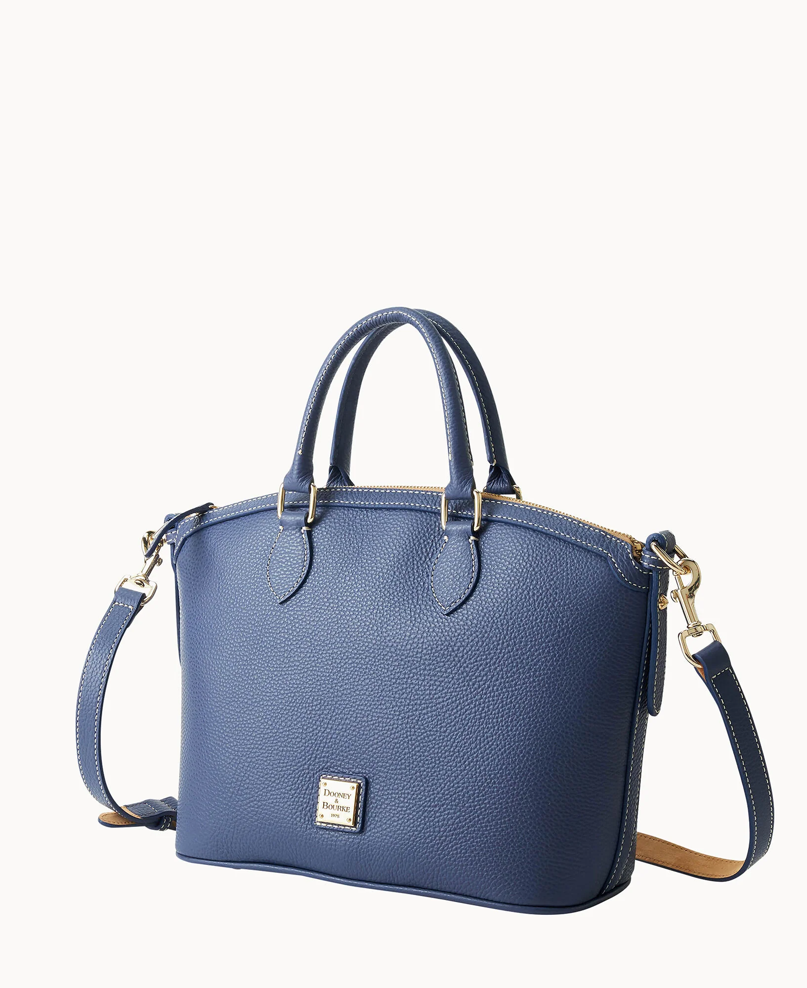 Lucca Leather Domed Satchel - Image 8