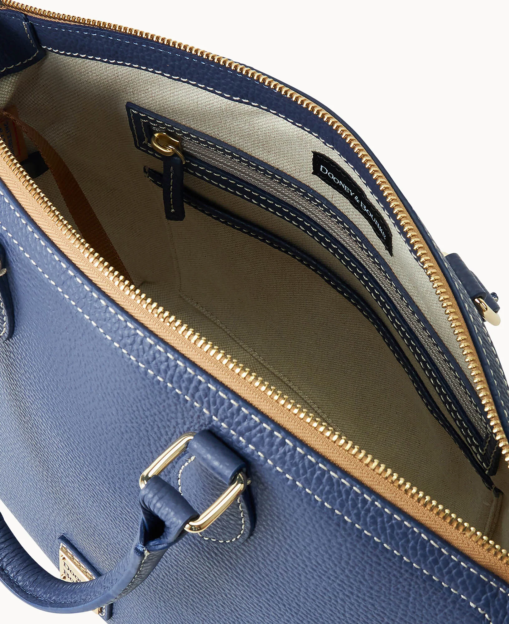 Lucca Leather Domed Satchel - Image 9