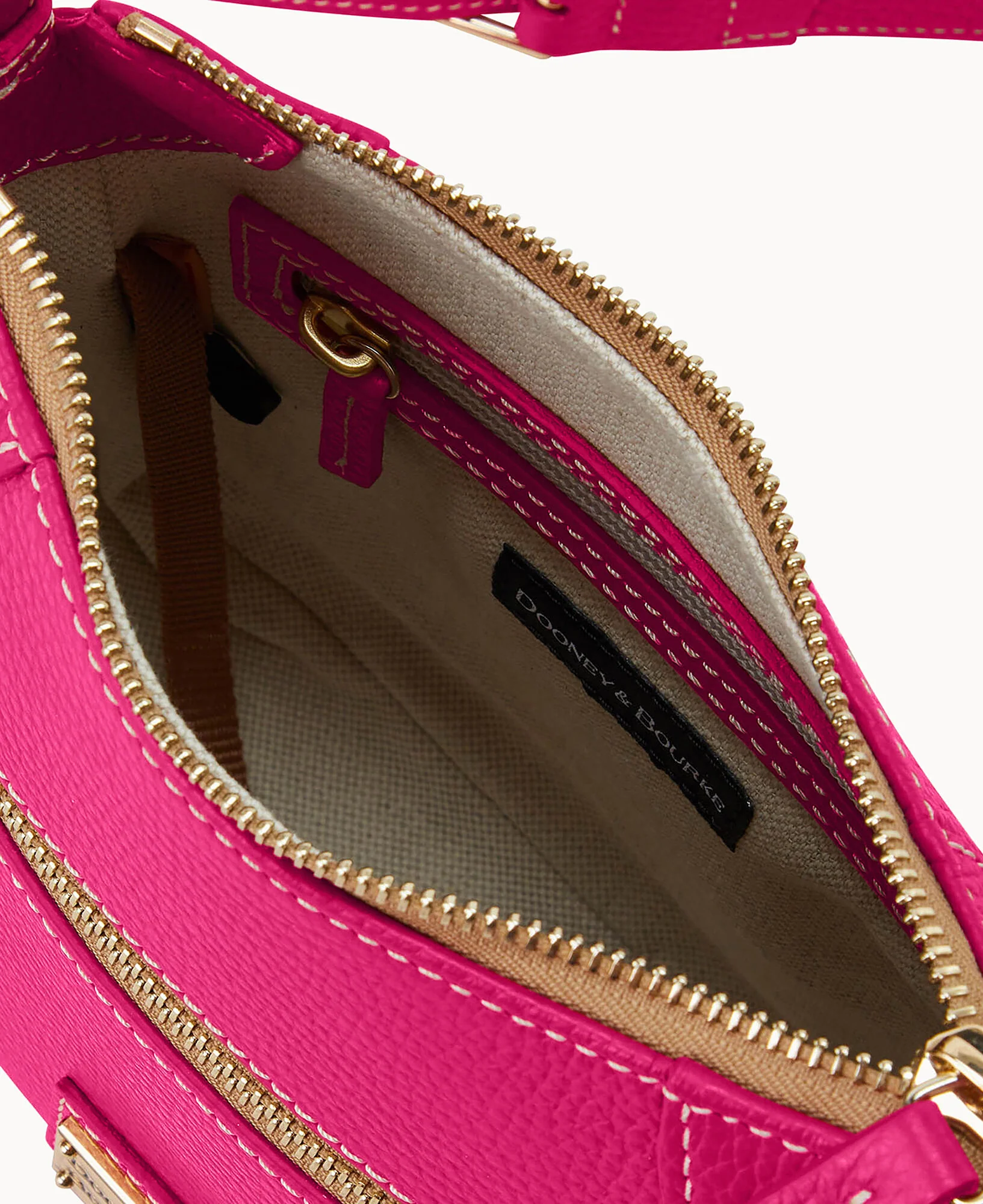 Lucca Leather Front Zip Crossbody - Image 11