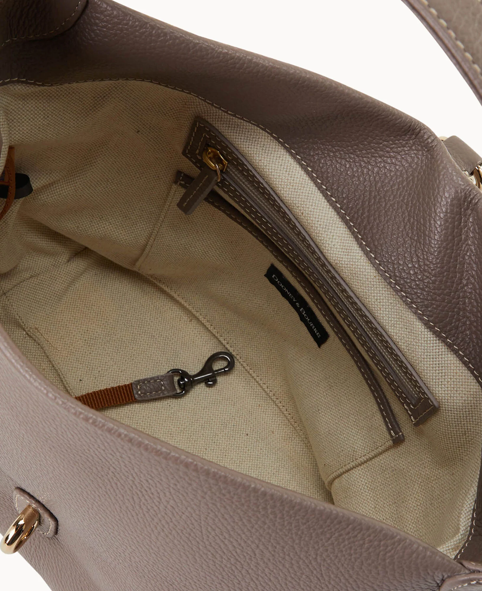 Lucca Leather Logo Lock Hobo - Image 15