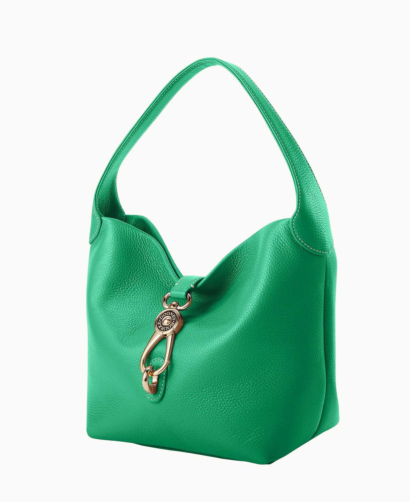 Lucca Leather Logo Lock Hobo - Image 18