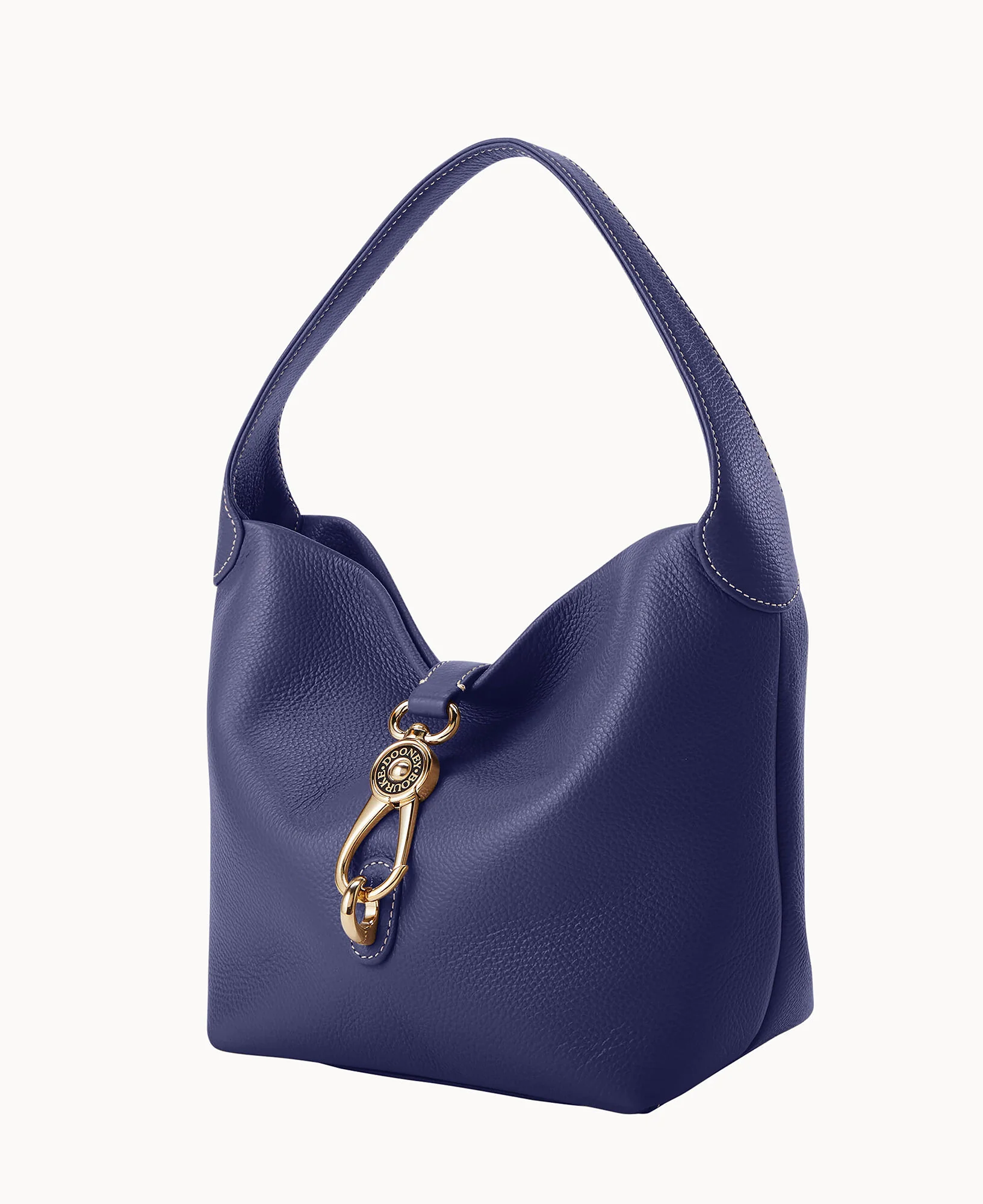 Lucca Leather Logo Lock Hobo - Image 34
