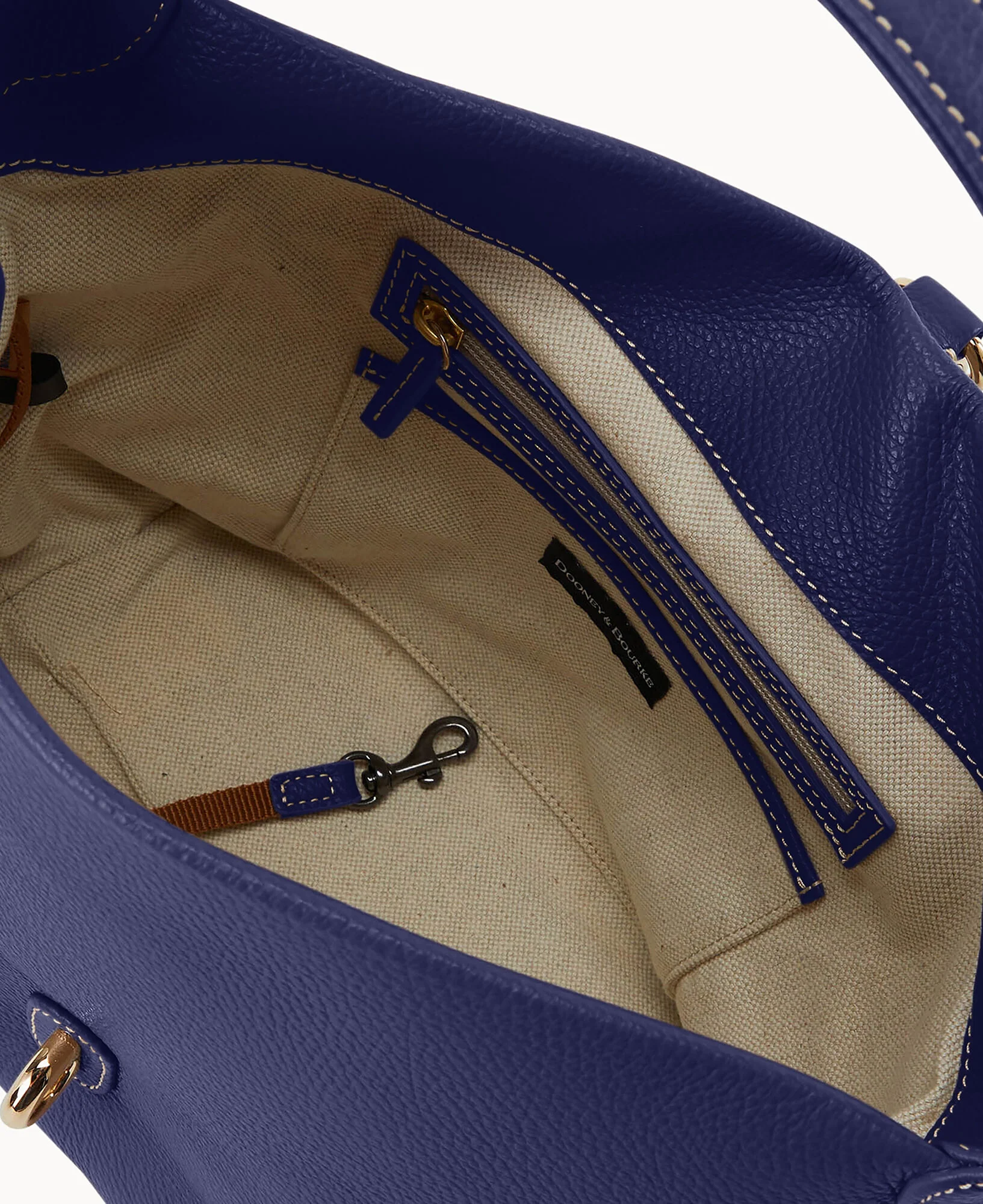 Lucca Leather Logo Lock Hobo - Image 35