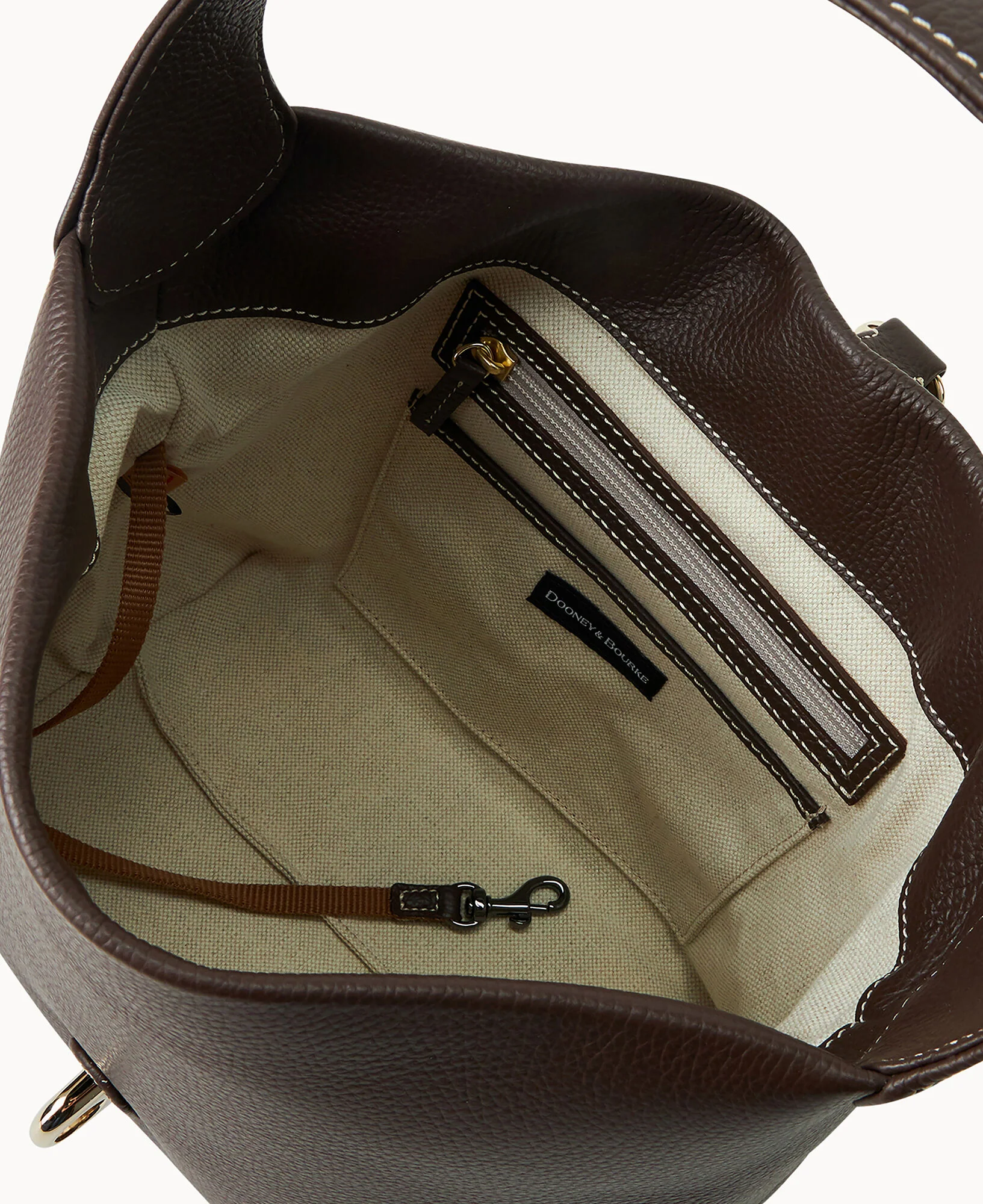 Lucca Leather Logo Lock Hobo - Image 42
