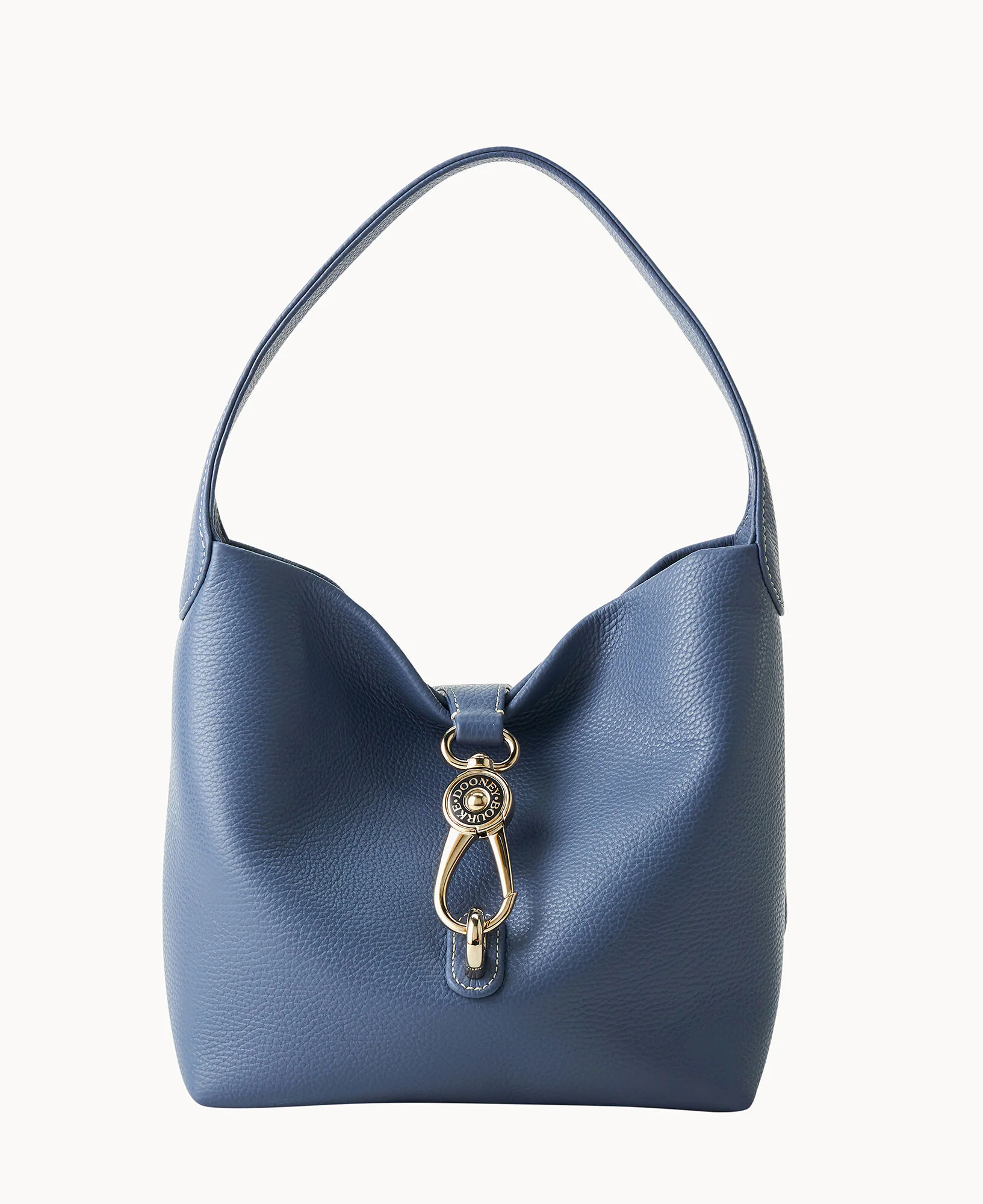 Lucca Leather Logo Lock Hobo - Image 51
