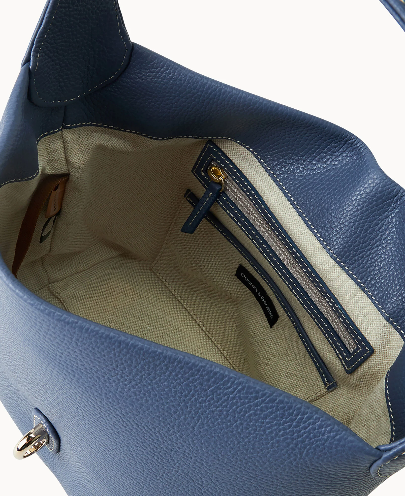 Lucca Leather Logo Lock Hobo - Image 53