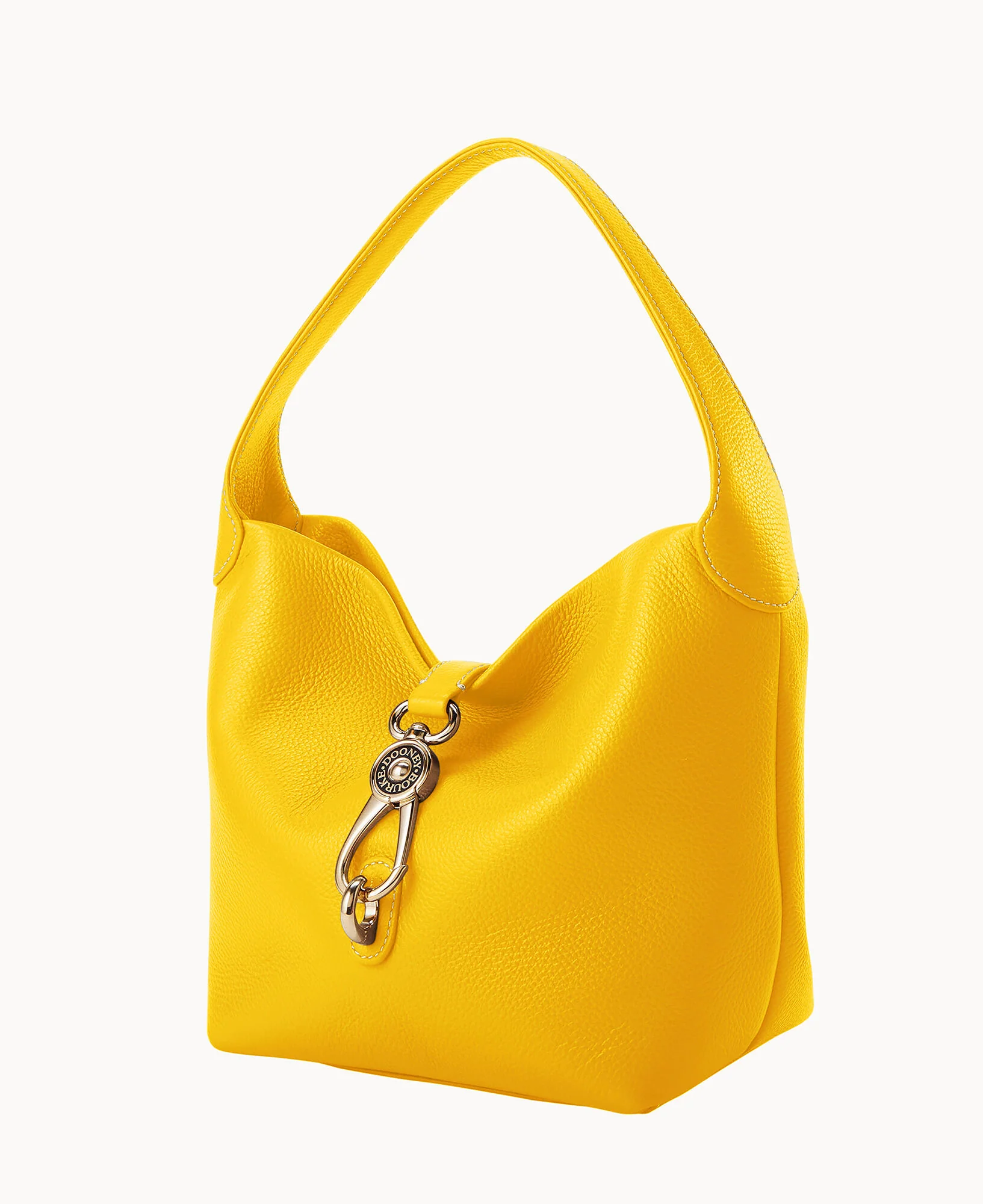 Lucca Leather Logo Lock Hobo - Image 56