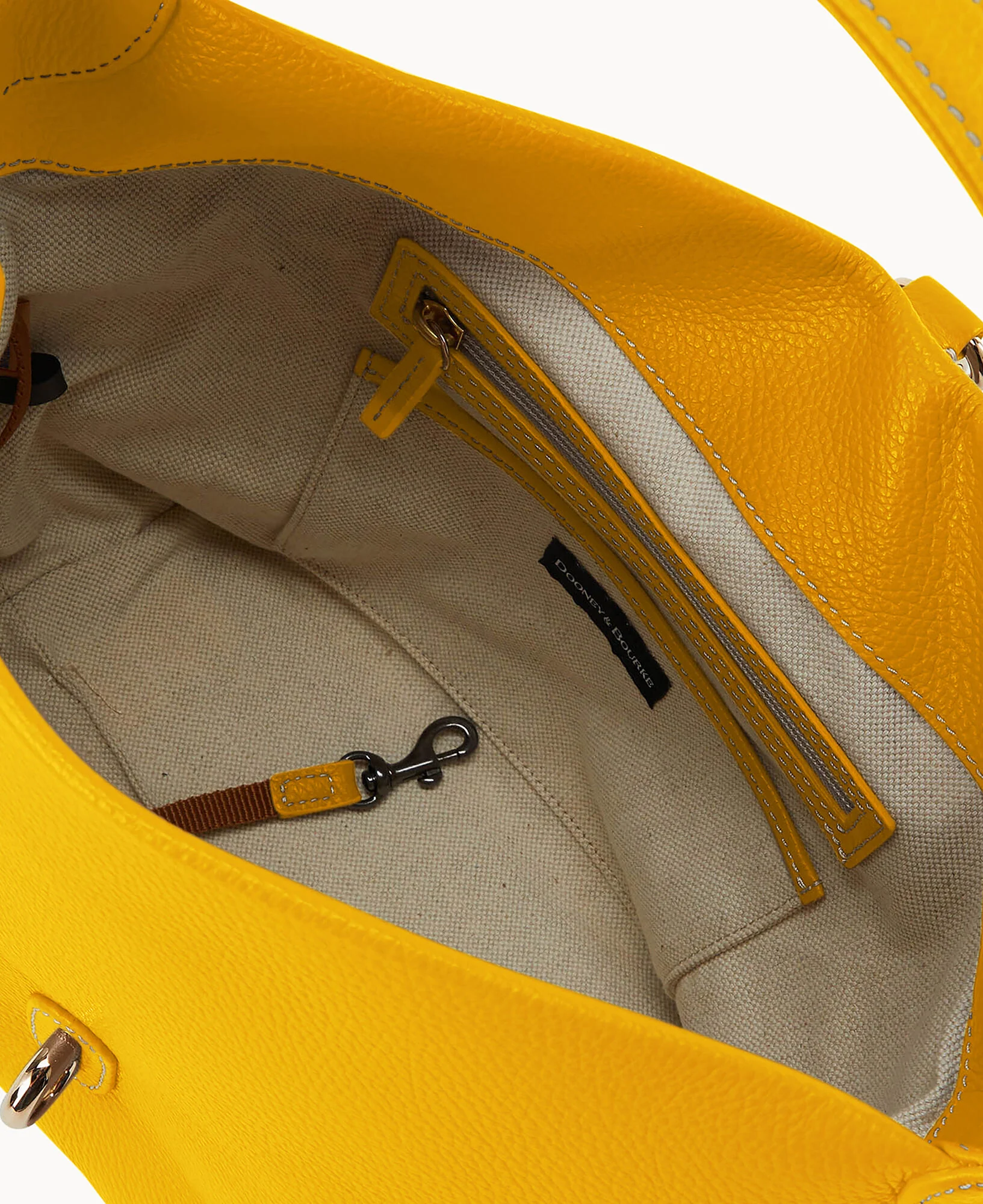 Lucca Leather Logo Lock Hobo - Image 57