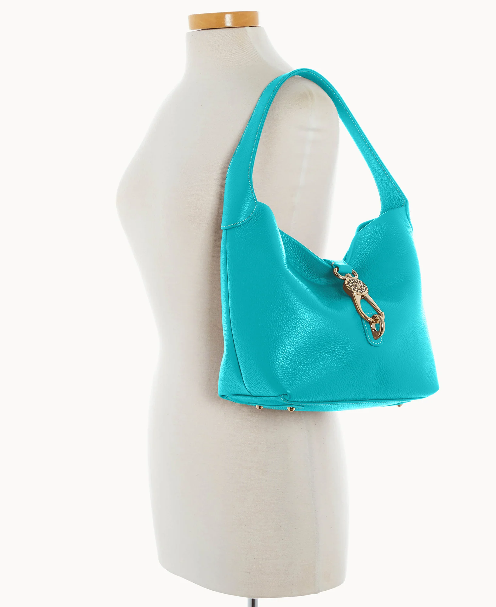 Lucca Leather Logo Lock Hobo - Image 62