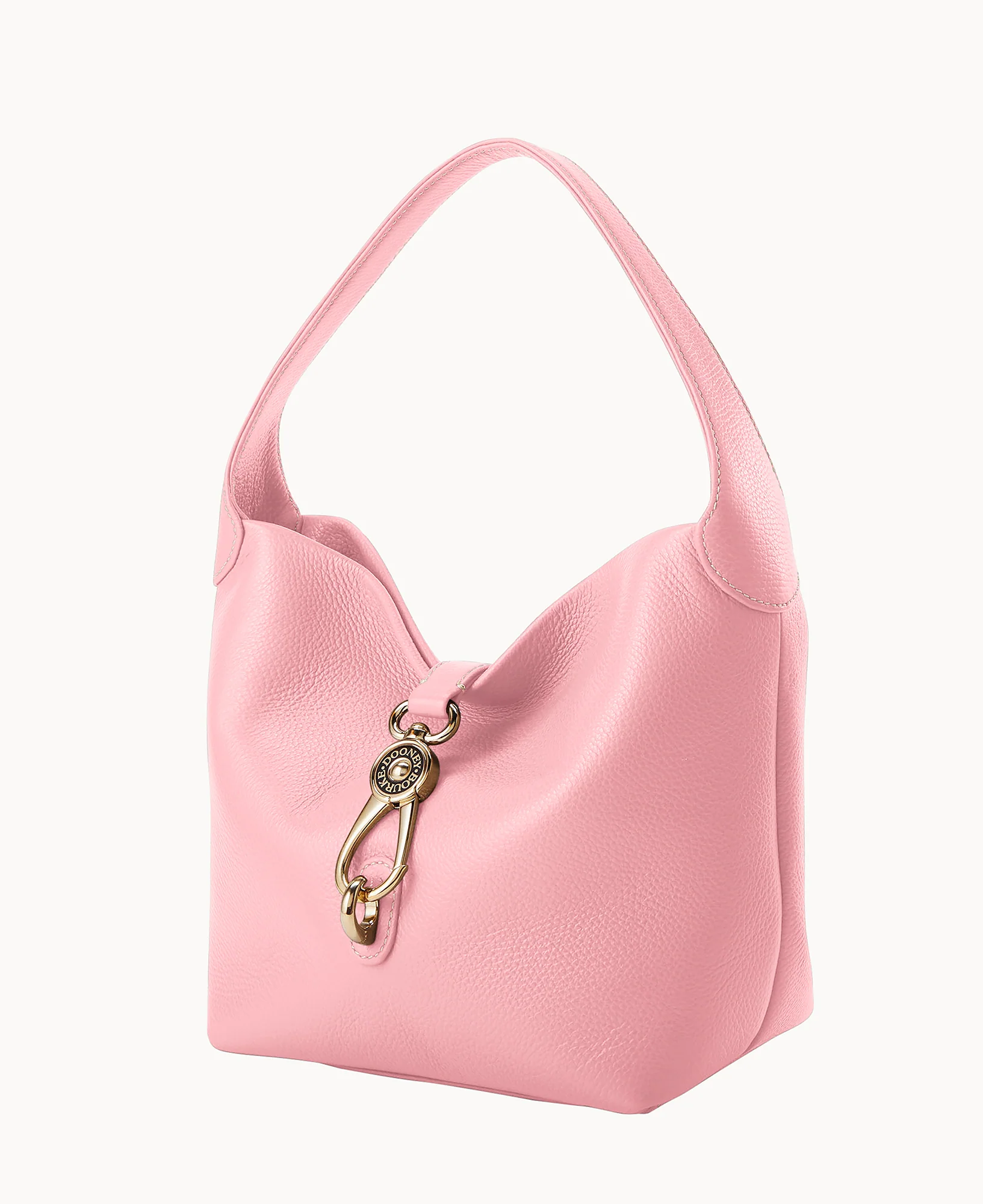 Lucca Leather Logo Lock Hobo - Image 66