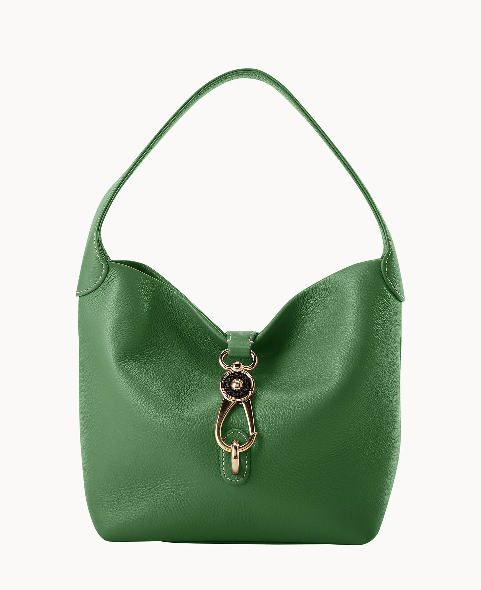 Lucca Leather Logo Lock Hobo - Image 69