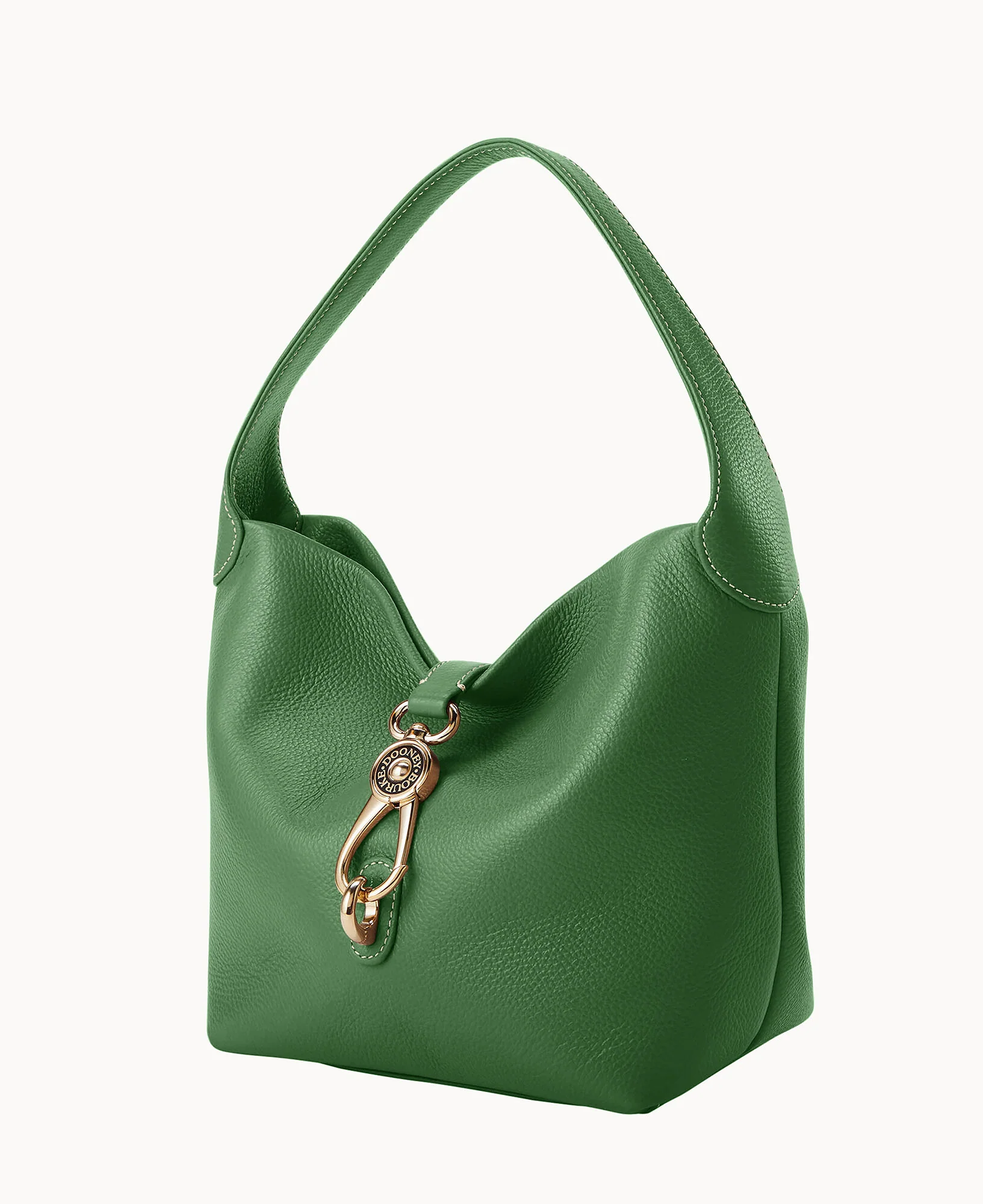 Lucca Leather Logo Lock Hobo - Image 70